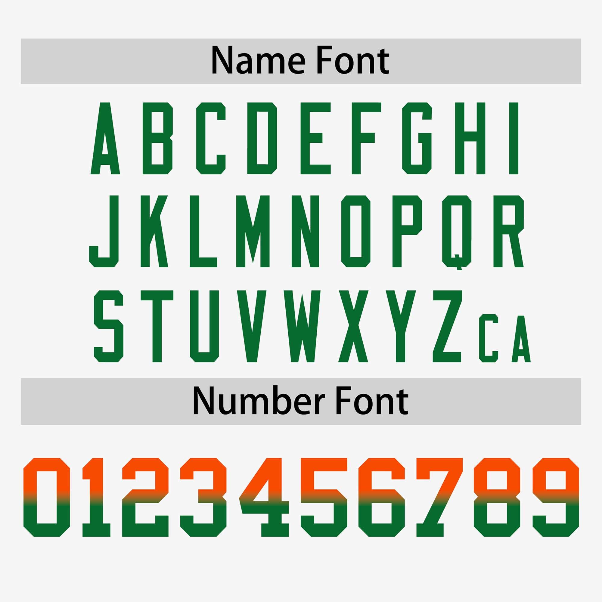 Custom White Orange-Kelly Green Personalized Gradient Font And Side Design Authentic Baseball Jersey