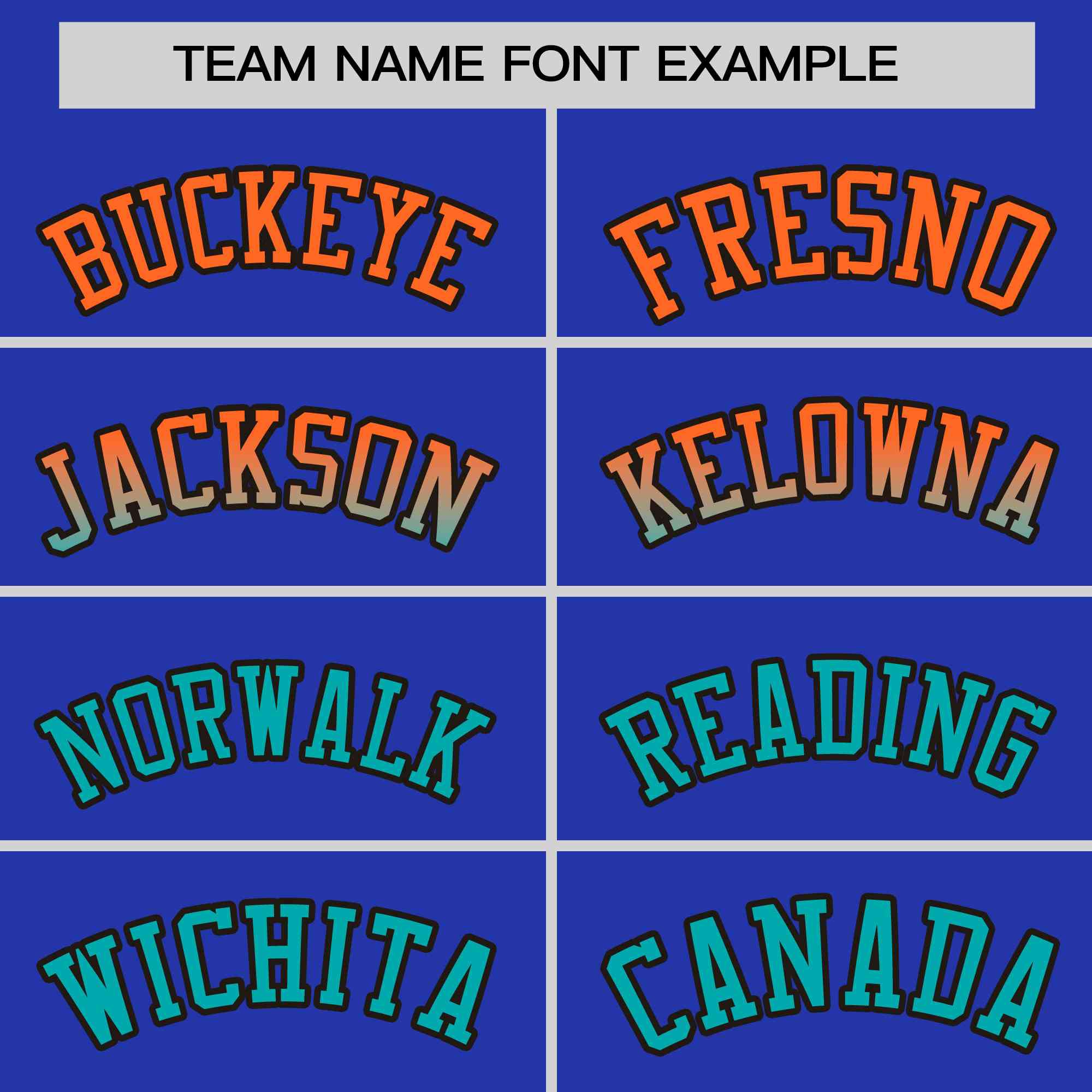 Custom Royal Orange-Aqua Personalized Gradient Font And Side Design Authentic Baseball Jersey