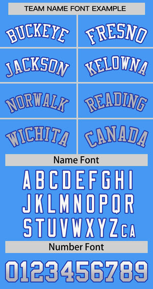 Custom Powder Blue White-Lt Gray Personalized Gradient Font And Side Design Authentic Baseball Jersey