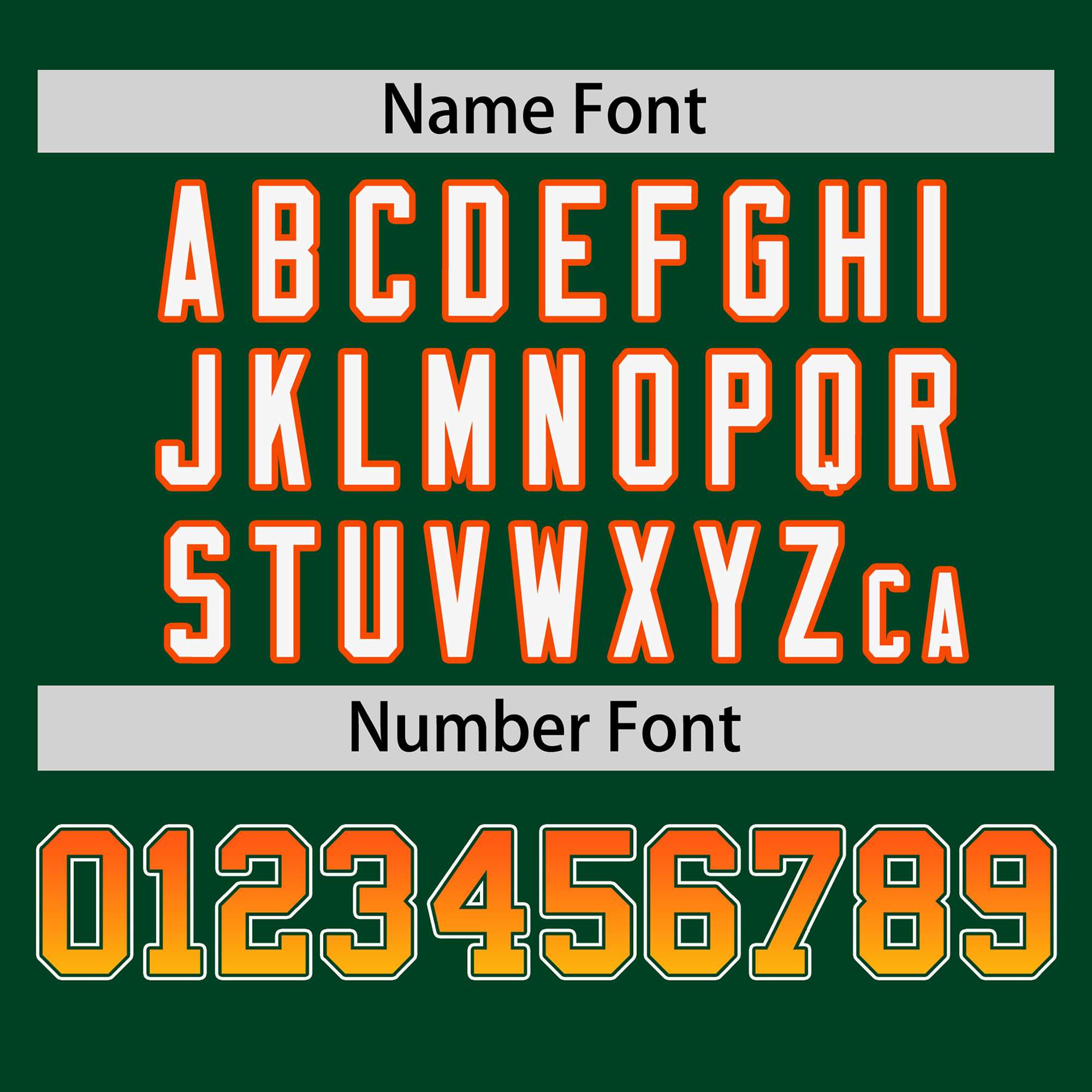 Custom Green Orange-Gold Personalized Gradient Font And Side Design Authentic Baseball Jersey