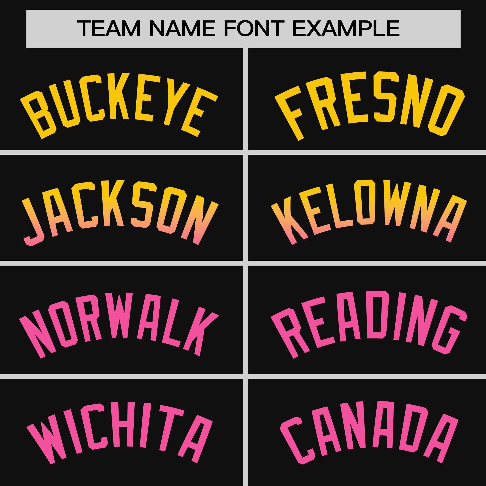 Custom Black Gold-Pink Personalized Gradient Font And Side Design Authentic Baseball Jersey