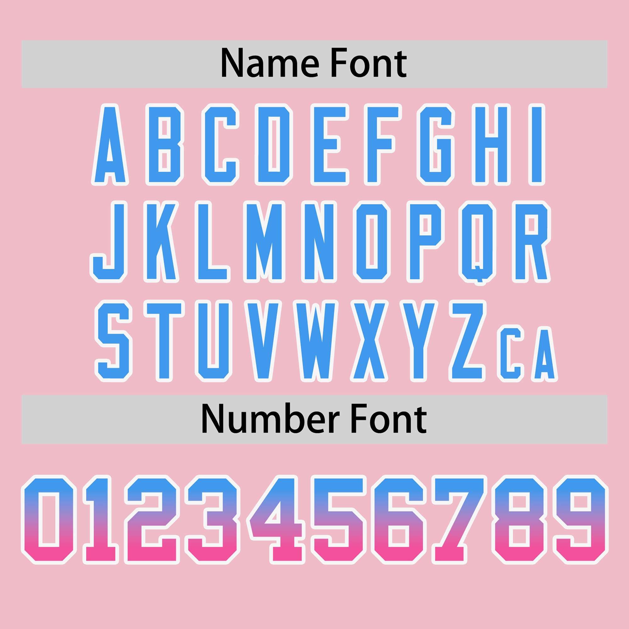 Custom Light Pink Powder Blue-Pink Personalized Gradient Font And Side Design Authentic Baseball Jersey