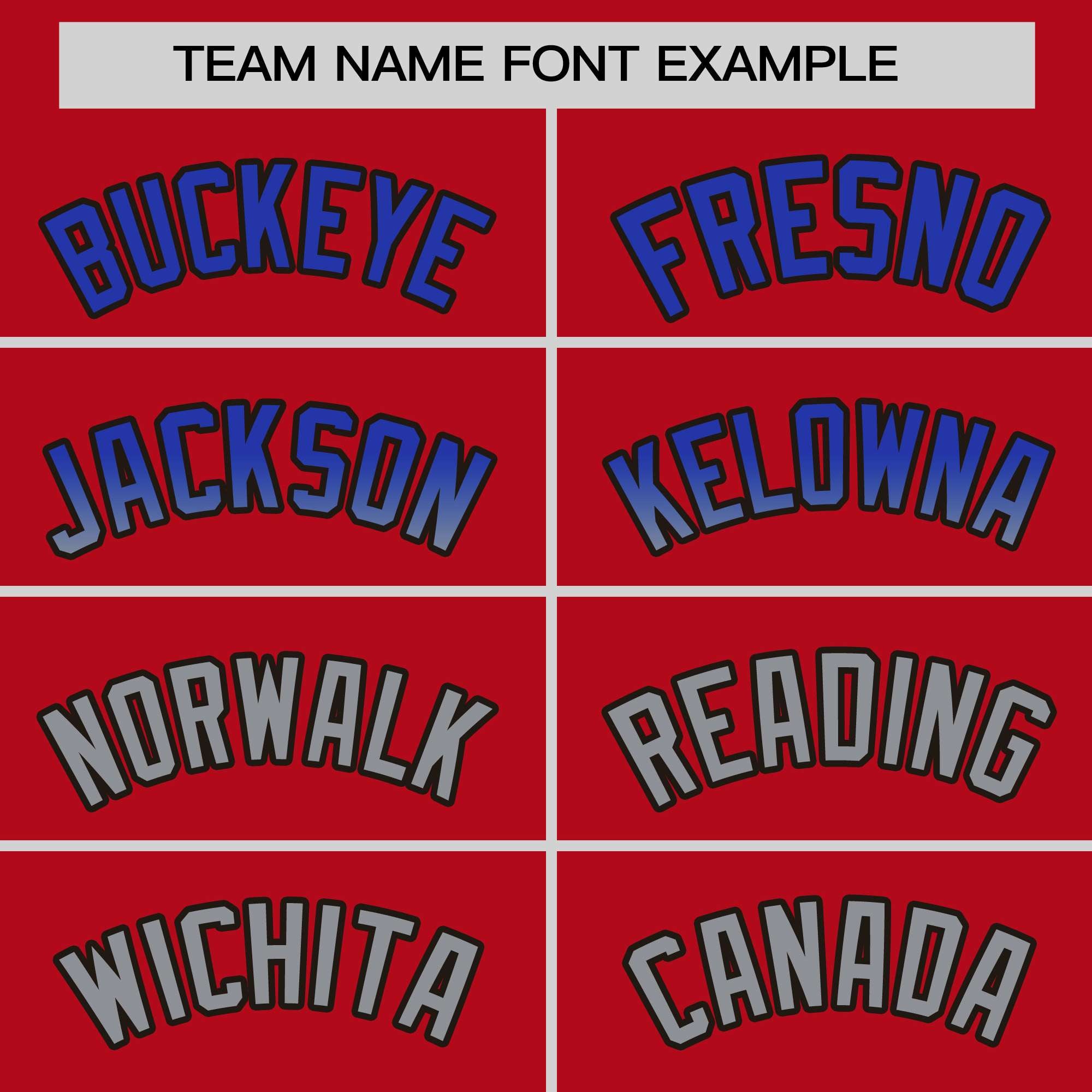 Custom Red Royal-Lt Gray Personalized Gradient Font And Side Design Authentic Baseball Jersey