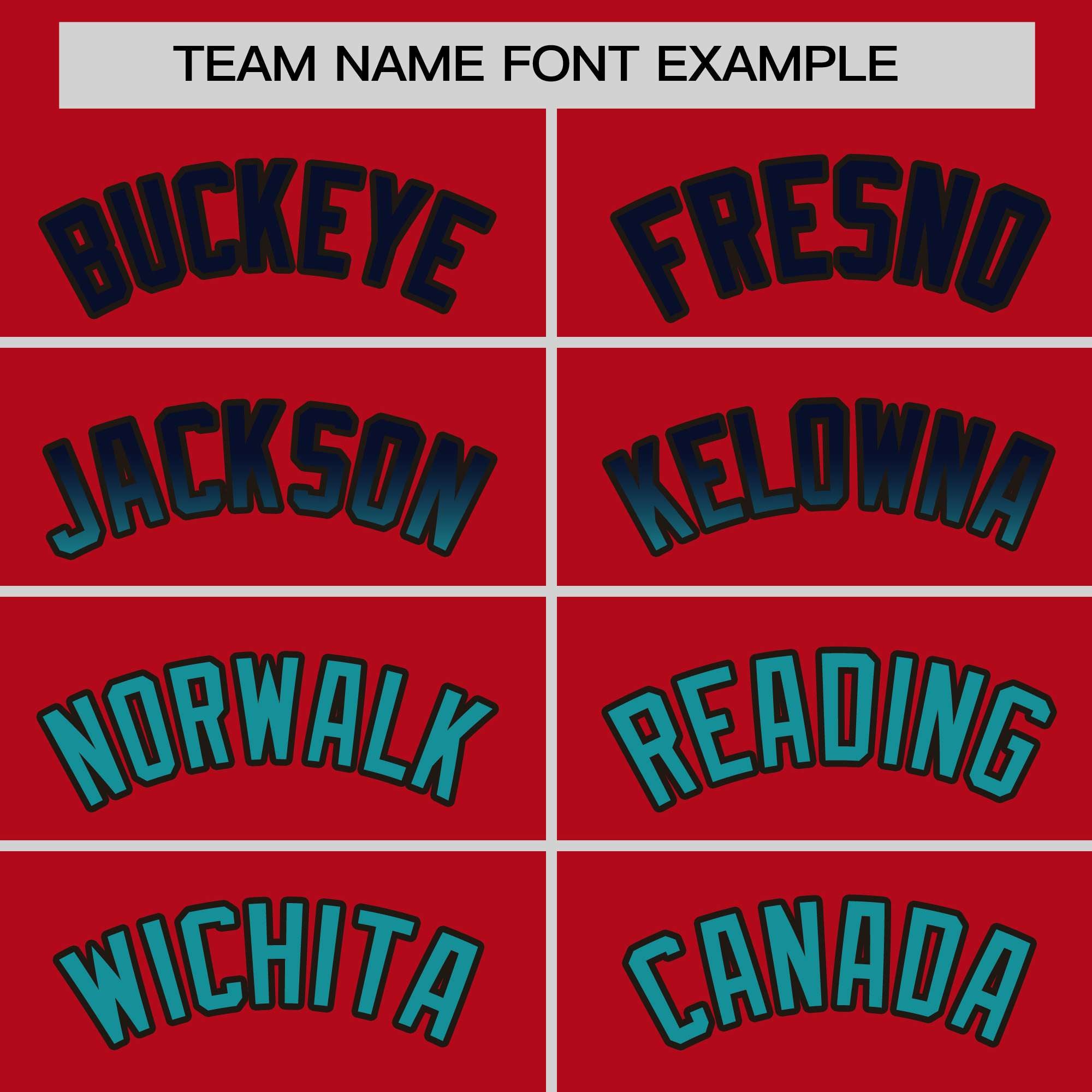 Custom Red Navy-Aqua Personalized Gradient Font And Side Design Authentic Baseball Jersey