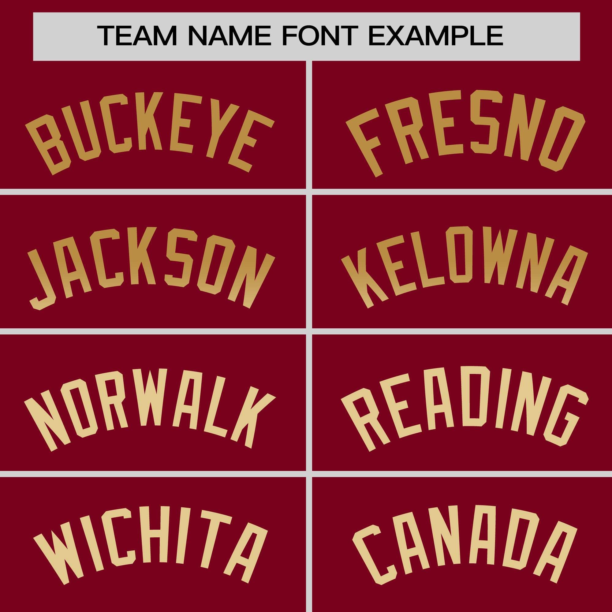 Custom Crimson Old Gold-Khaki Personalized Gradient Font And Side Design Authentic Baseball Jersey