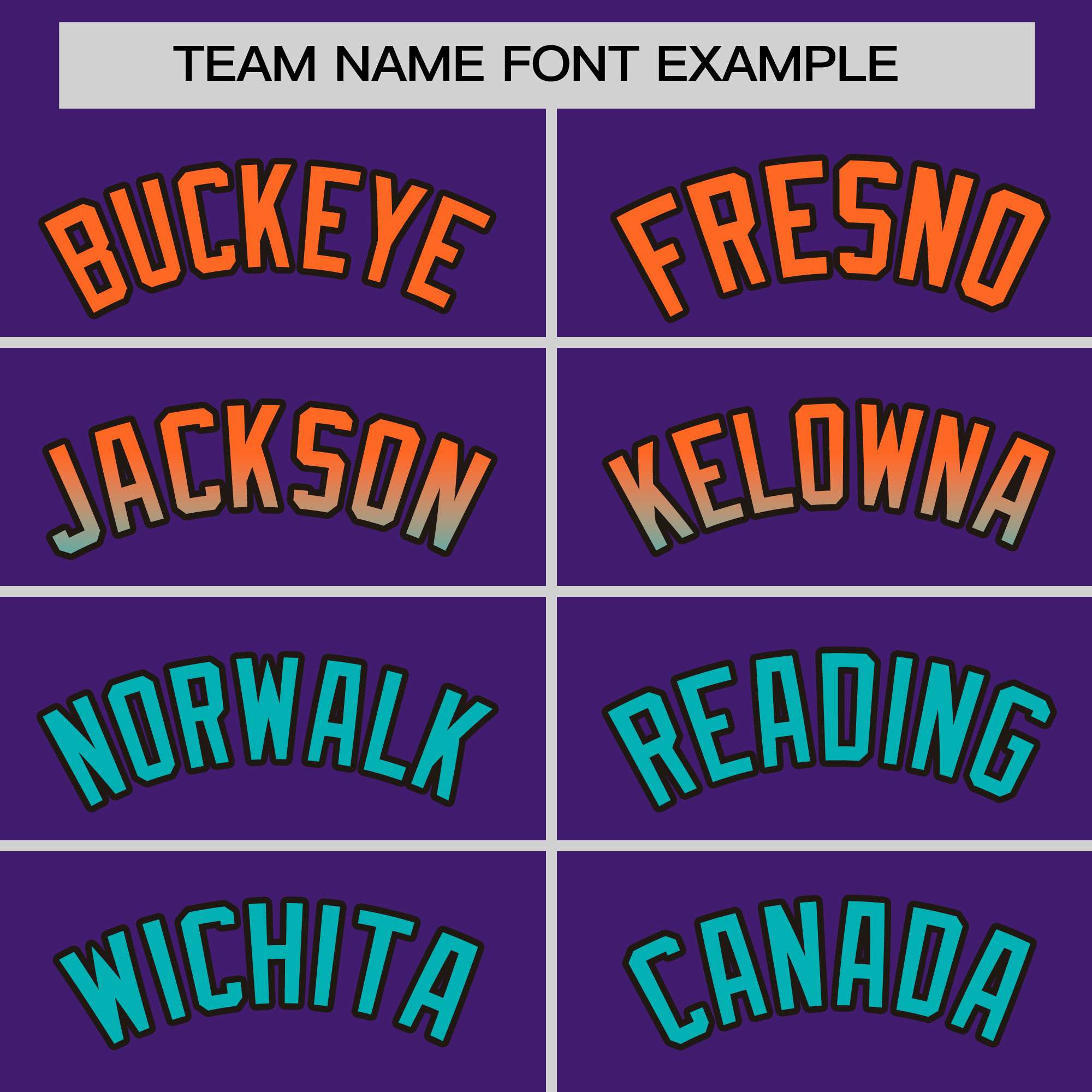 Custom Purple Orange-Aqua Personalized Gradient Font And Side Design Authentic Baseball Jersey