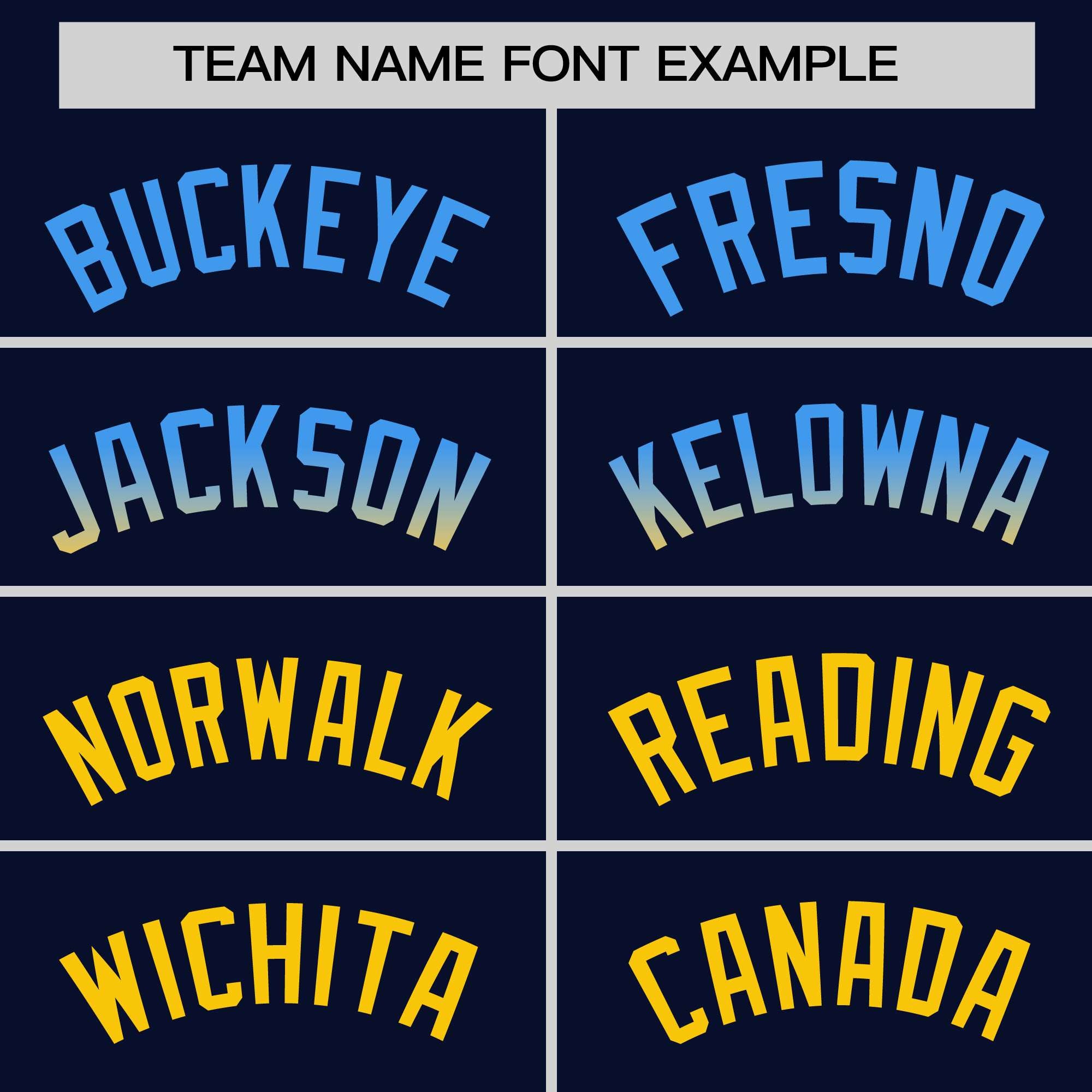 Custom Navy Powder Blue-Gold Personalized Gradient Font And Side Design Authentic Baseball Jersey