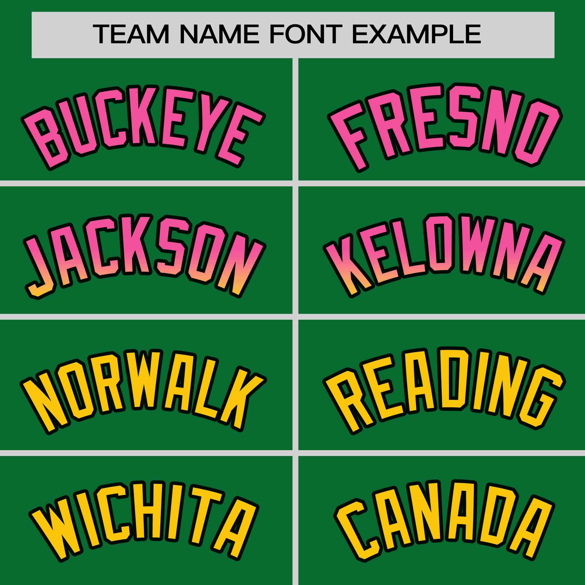 Custom Kelly Green Pink-Gold Personalized Gradient Font And Side Design Authentic Baseball Jersey