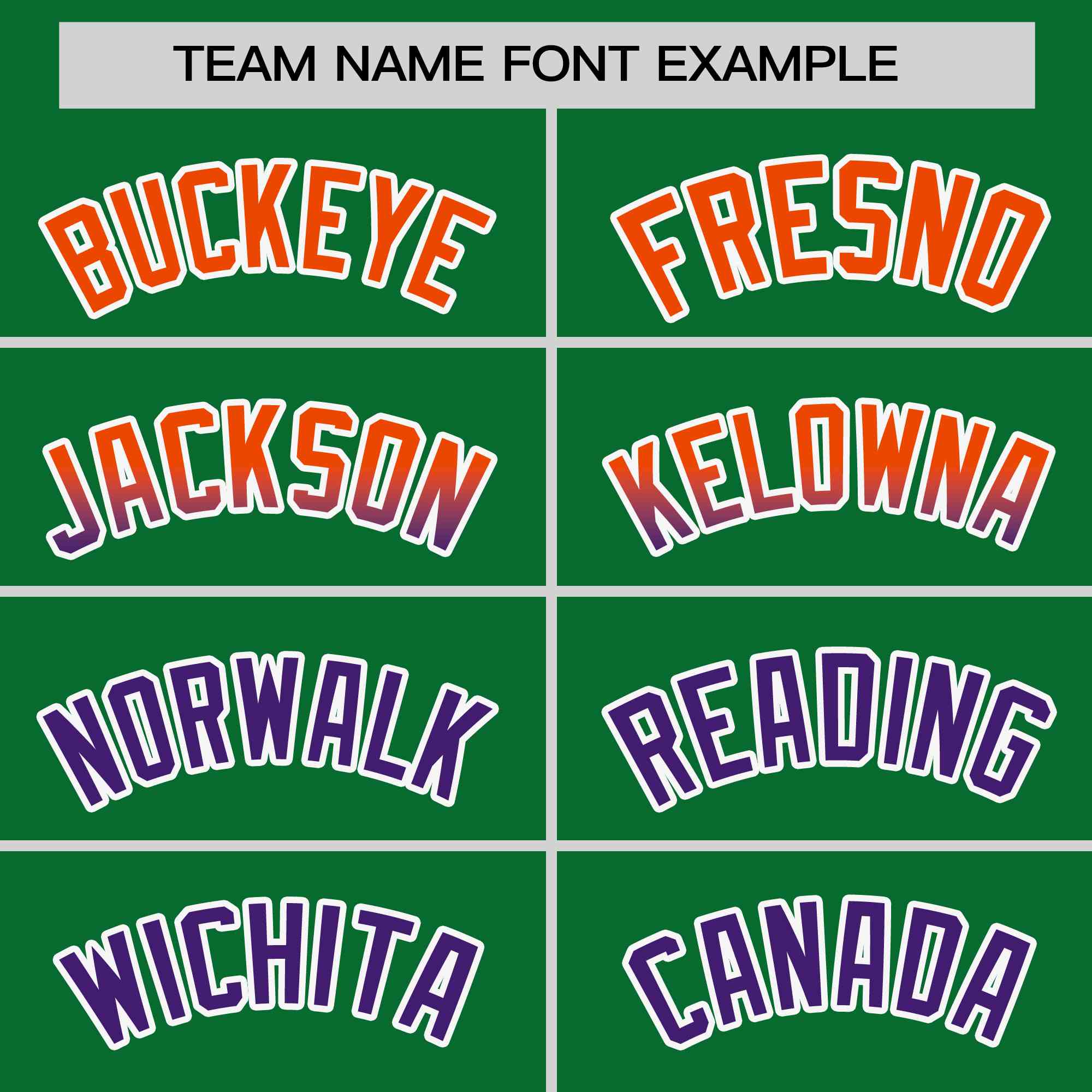 Custom Kelly Green Orange-Purple Personalized Gradient Font And Side Design Authentic Baseball Jersey