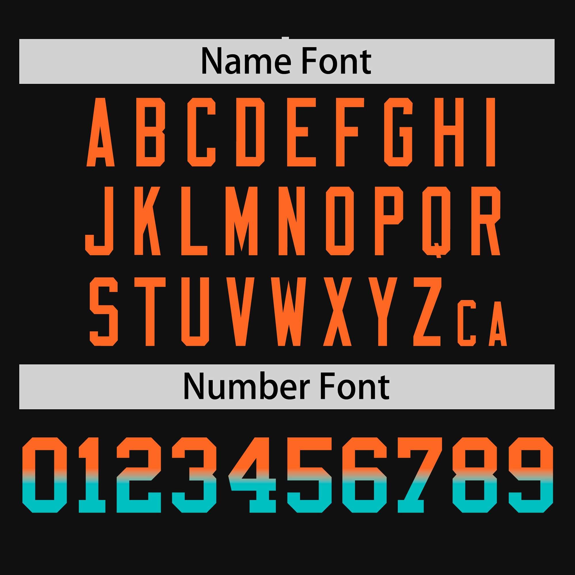 Custom Black Orange-Aqua Personalized Gradient Font And Side Design Authentic Baseball Jersey