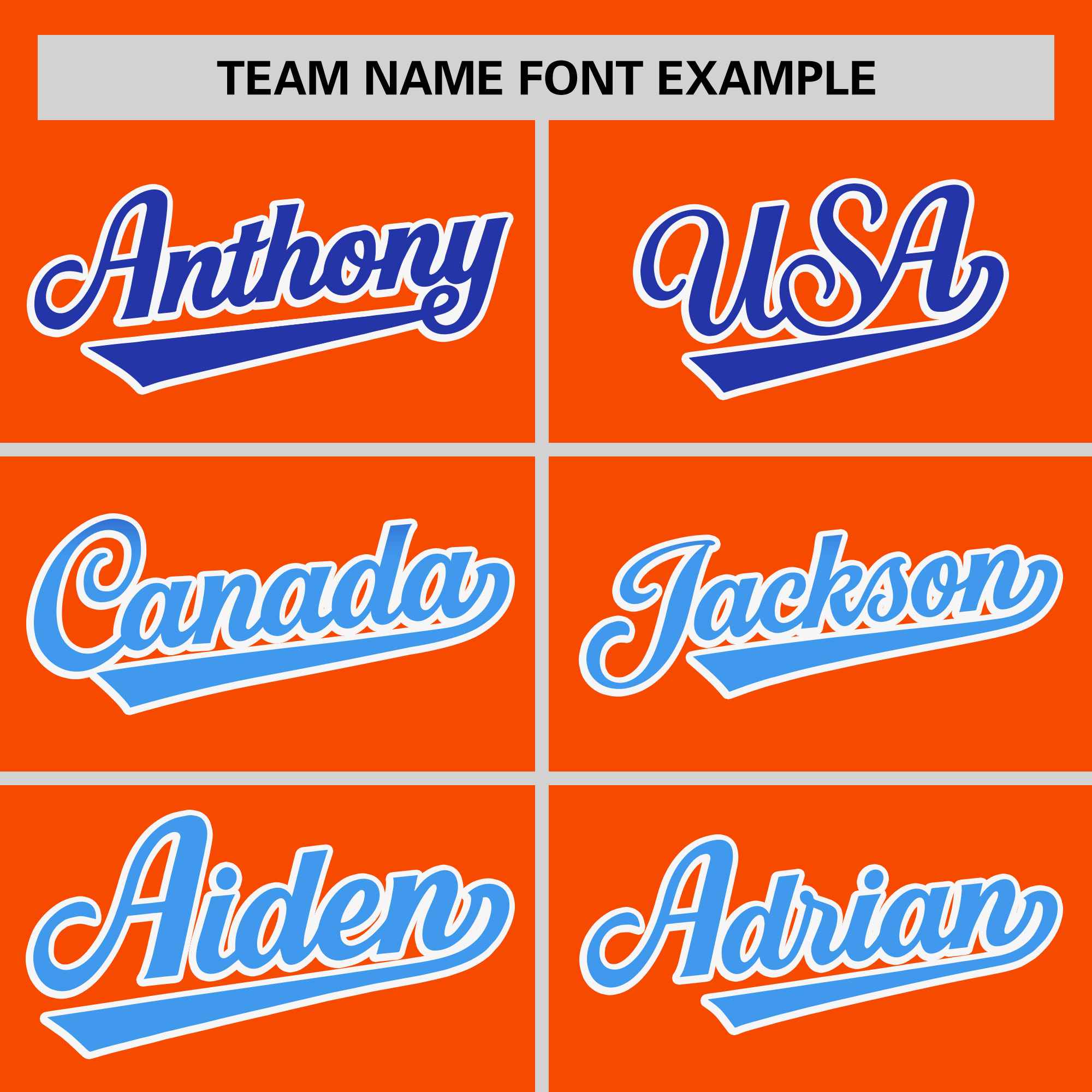 Custom Orange Royal-Powder Blue Personalized Gradient Font And Side Design Authentic Baseball Jersey