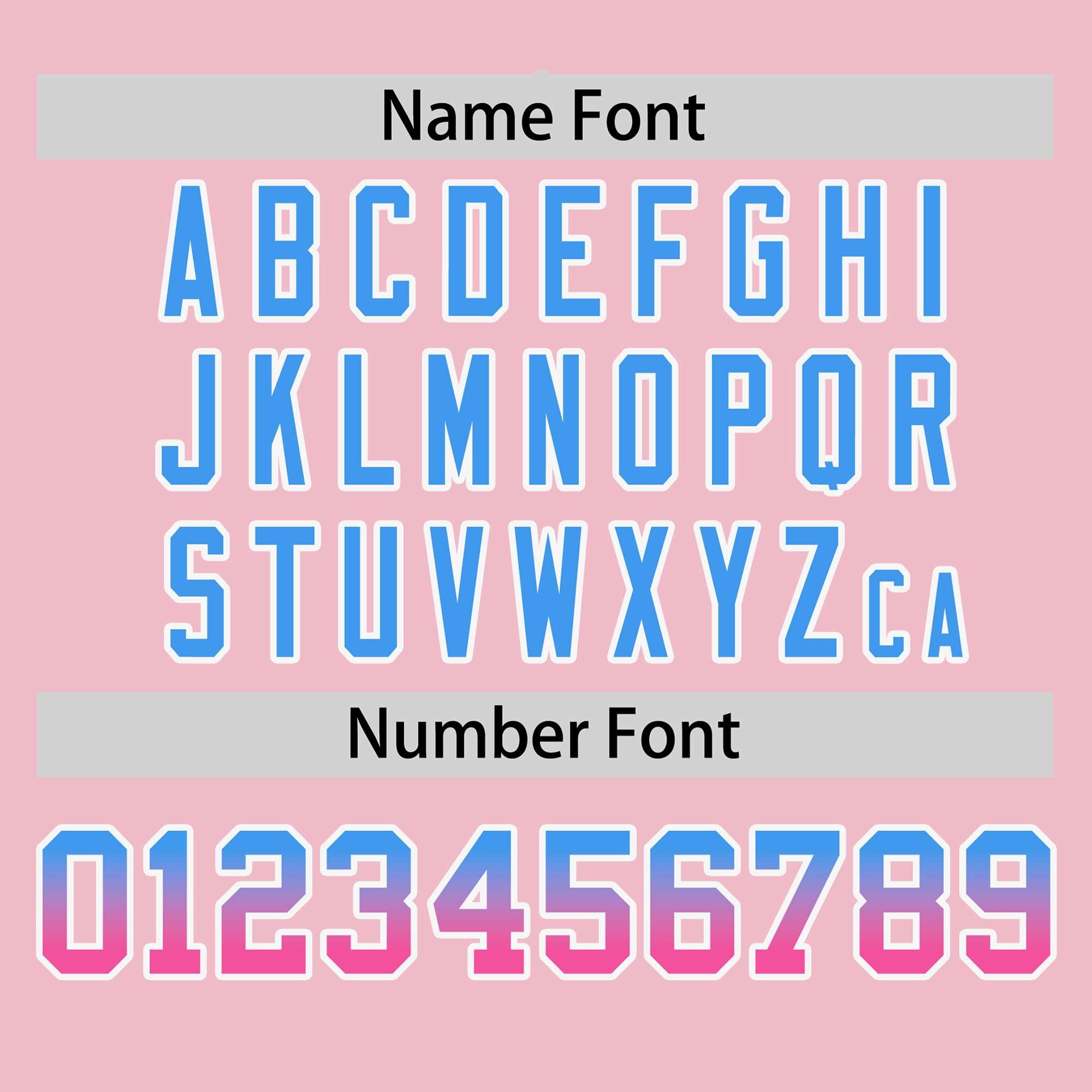 Custom Light Pink Powder Blue-Pink Personalized Gradient Font And Side Design Authentic Baseball Jersey