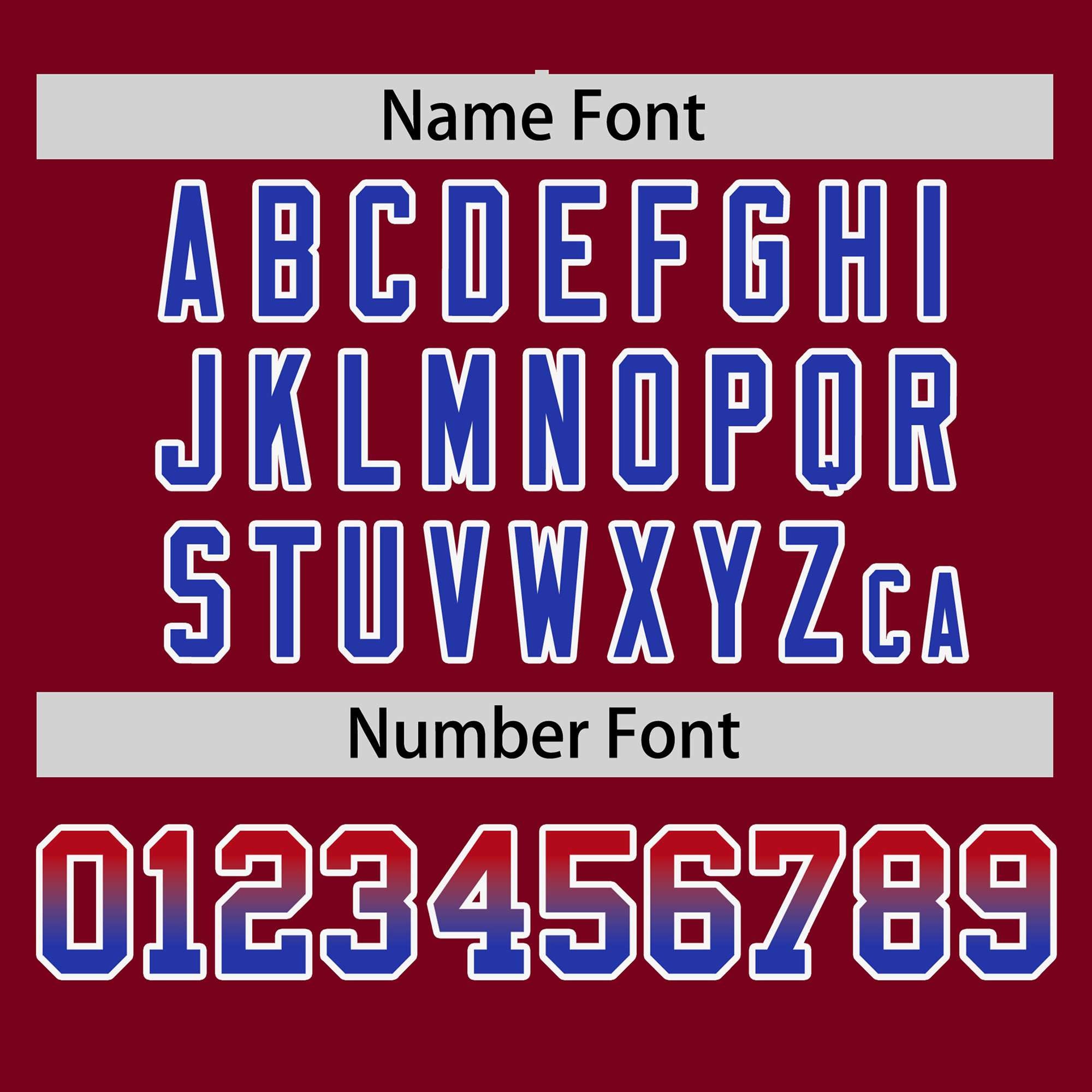 Custom Crimson Red-Royal Personalized Gradient Font And Side Design Authentic Baseball Jersey