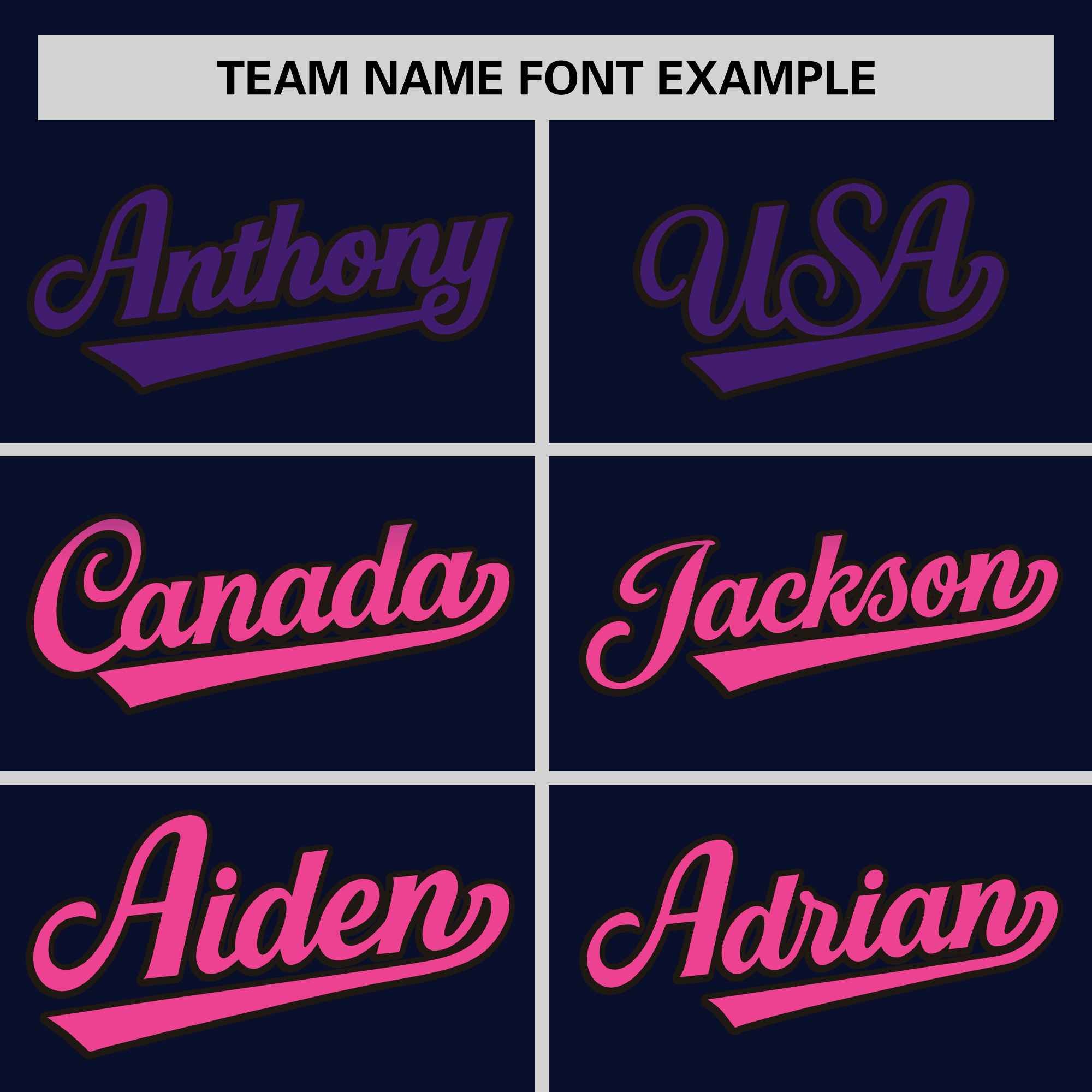 Custom Navy Purple-Pink Personalized Gradient Font And Side Design Authentic Baseball Jersey