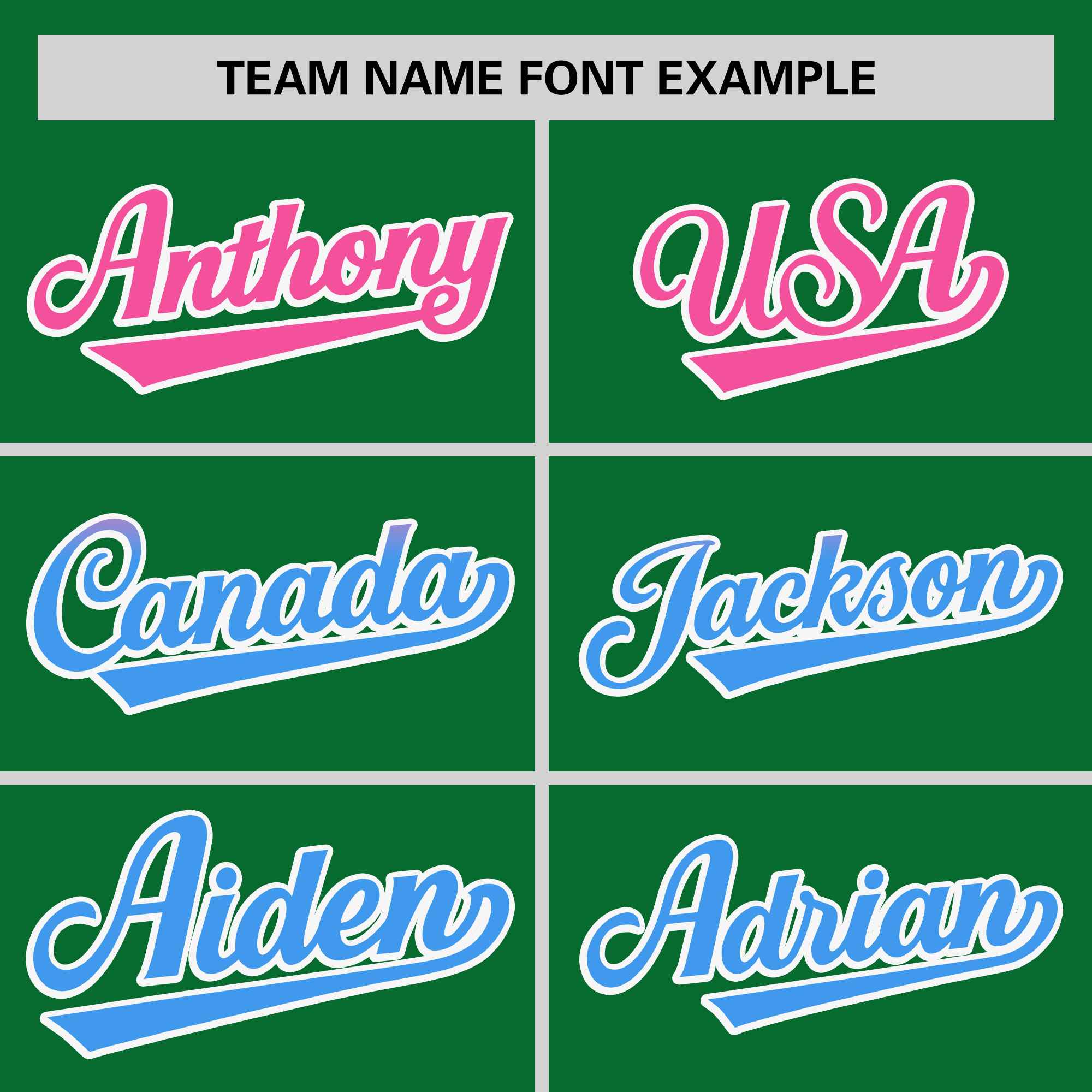 Custom Kelly Green Pink-Powder Blue Personalized Gradient Font And Side Design Authentic Baseball Jersey