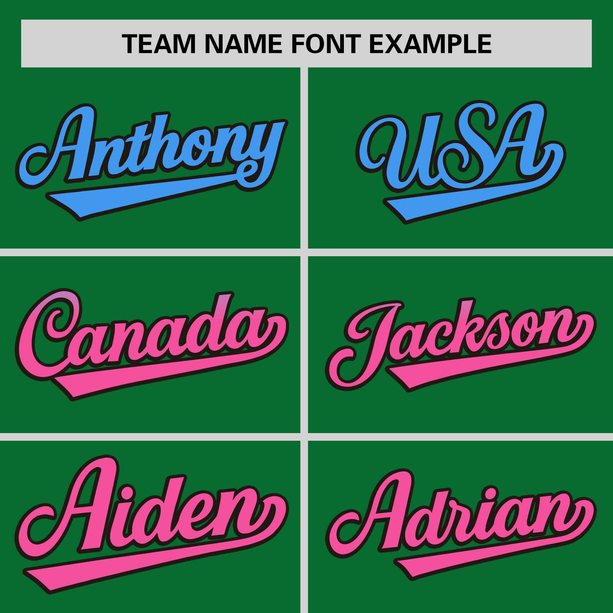 Custom Kelly Green Powder Blue-Pink Personalized Gradient Font And Side Design Authentic Baseball Jersey