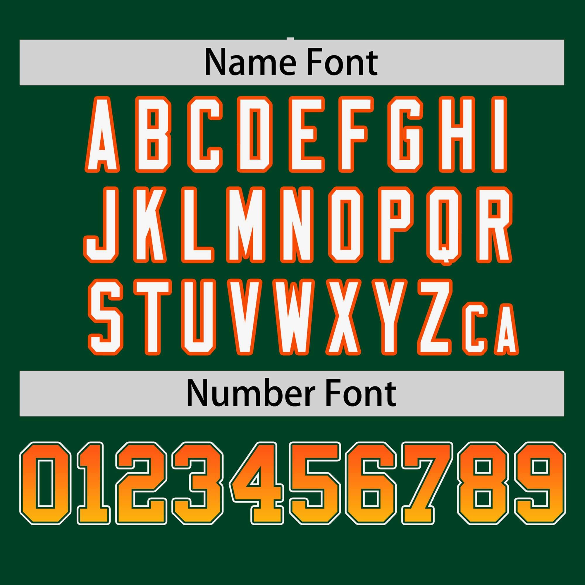 Custom Green Orange-Gold Personalized Gradient Font And Side Design Authentic Baseball Jersey