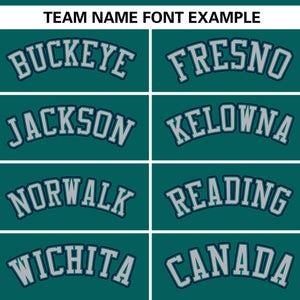 Custom Aqua Gray-Navy Personalized Side Two-Tone Design Authentic Baseball Jersey