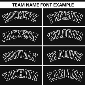 Custom Black White Personalized Side Two-Tone Design Authentic Baseball Jersey