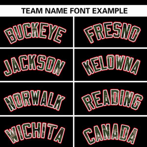 Custom Black Personalized Camo Font Authentic Baseball Jersey