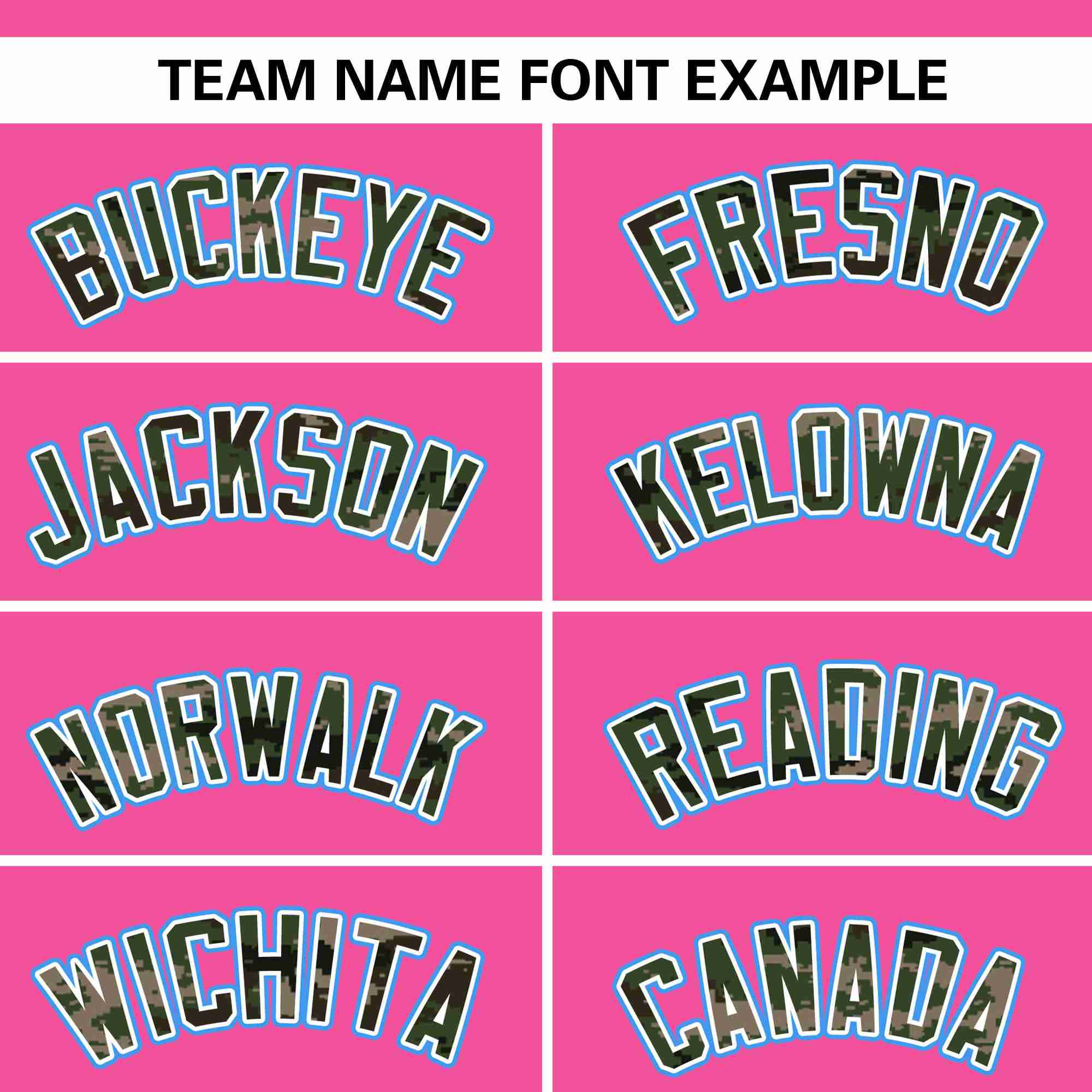 Custom Pink Personalized Camo Font Authentic Baseball Jersey