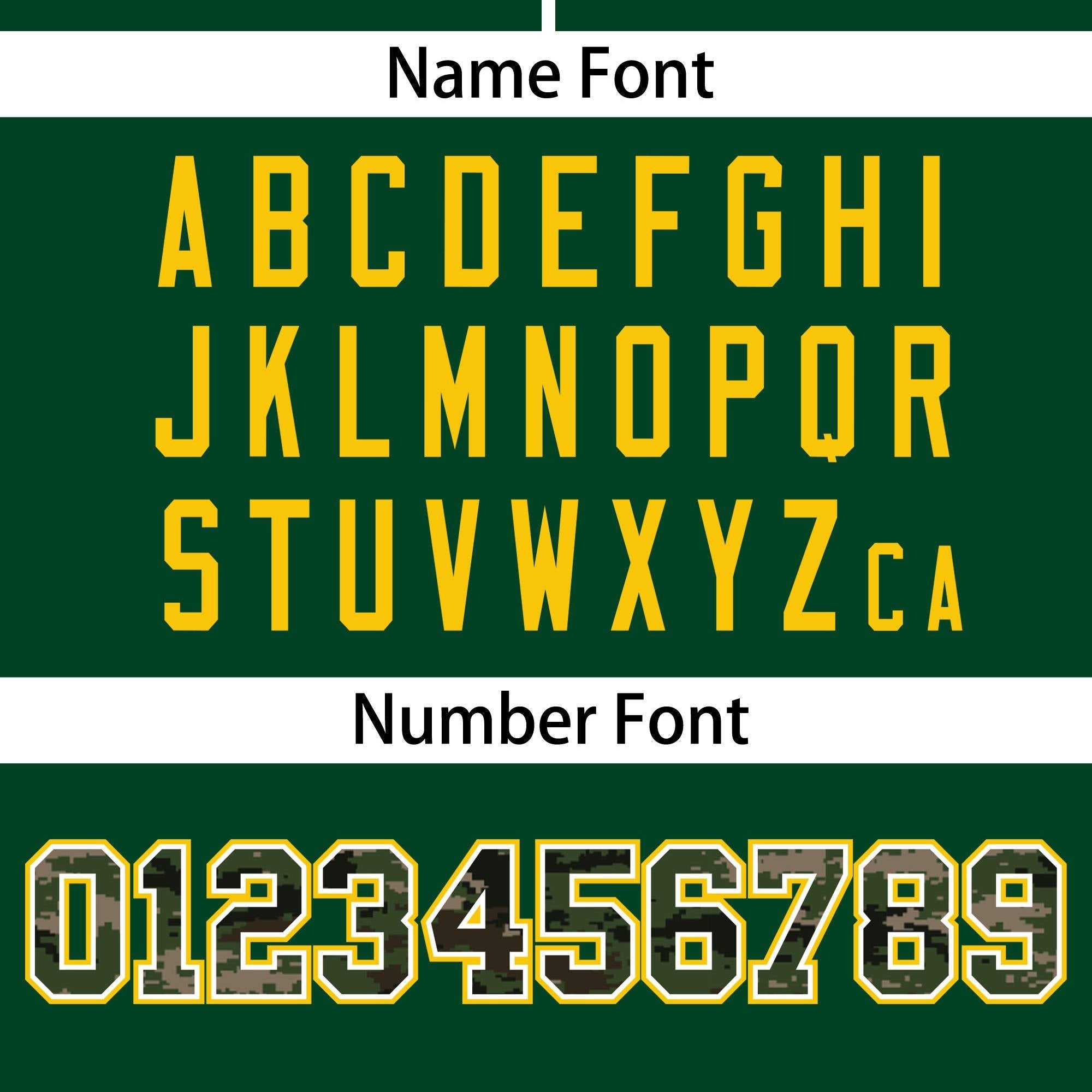 Custom Green Personalized Camo Font Authentic Baseball Jersey