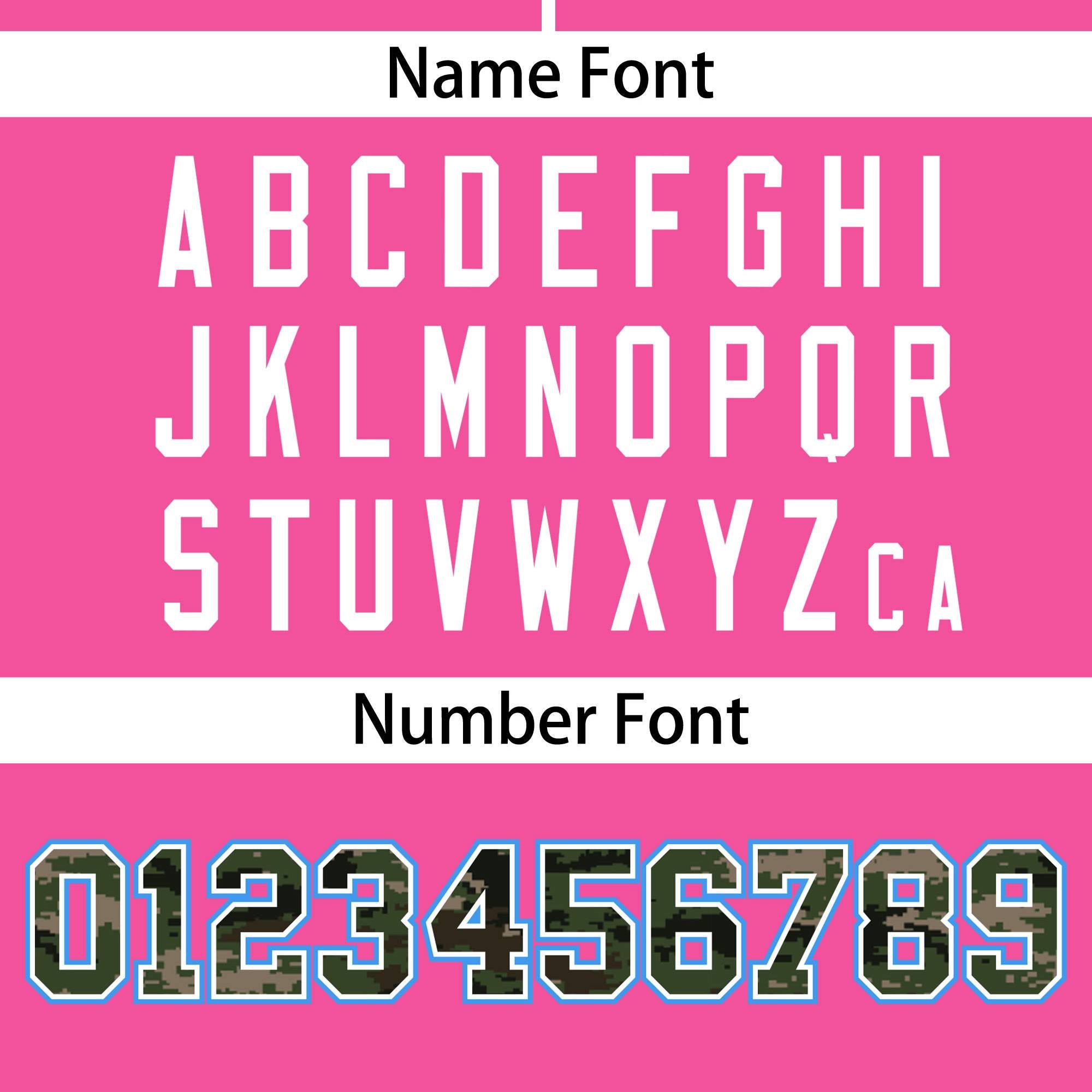 Custom Pink Personalized Camo Font Authentic Baseball Jersey