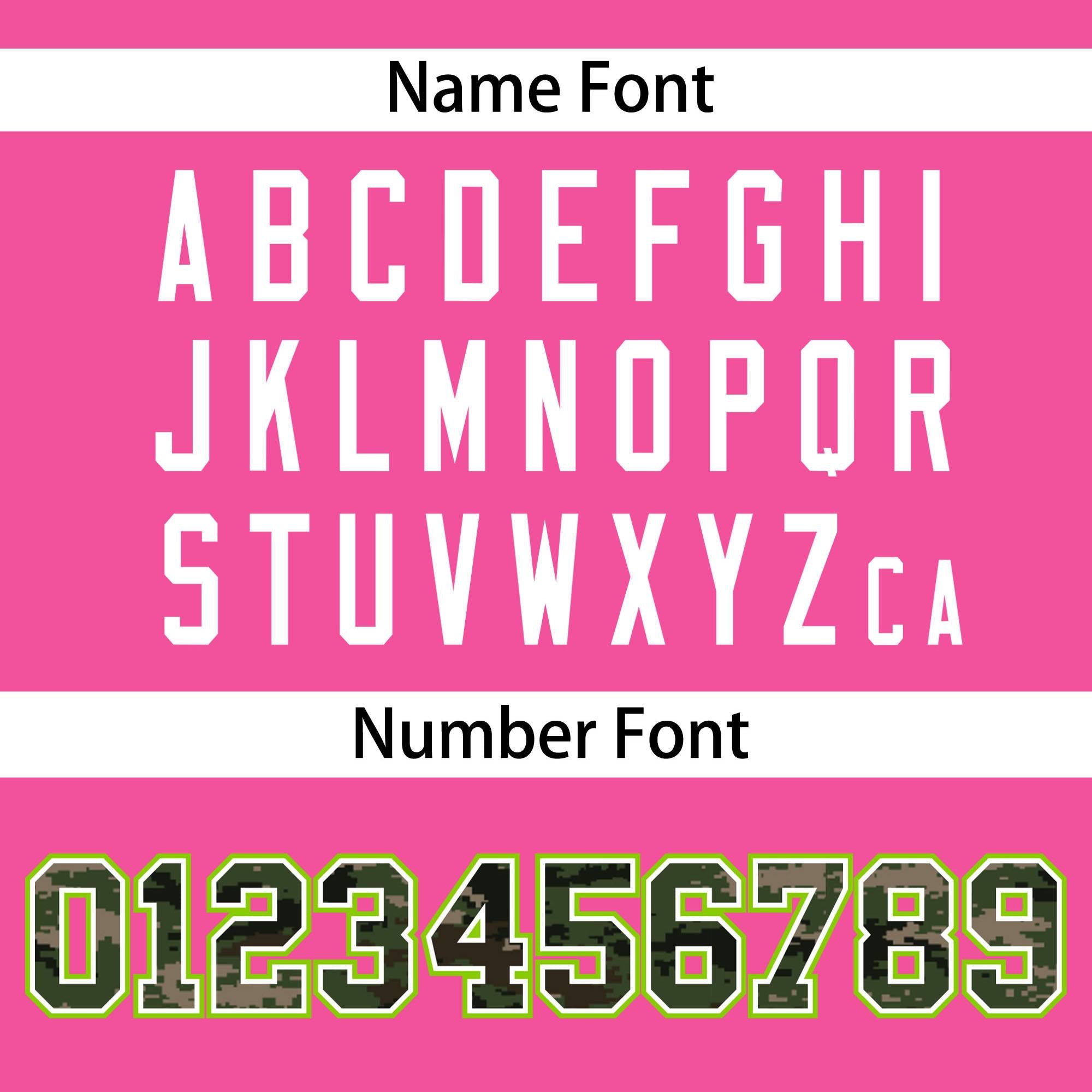 Custom Pink Personalized Camo Font Authentic Baseball Jersey