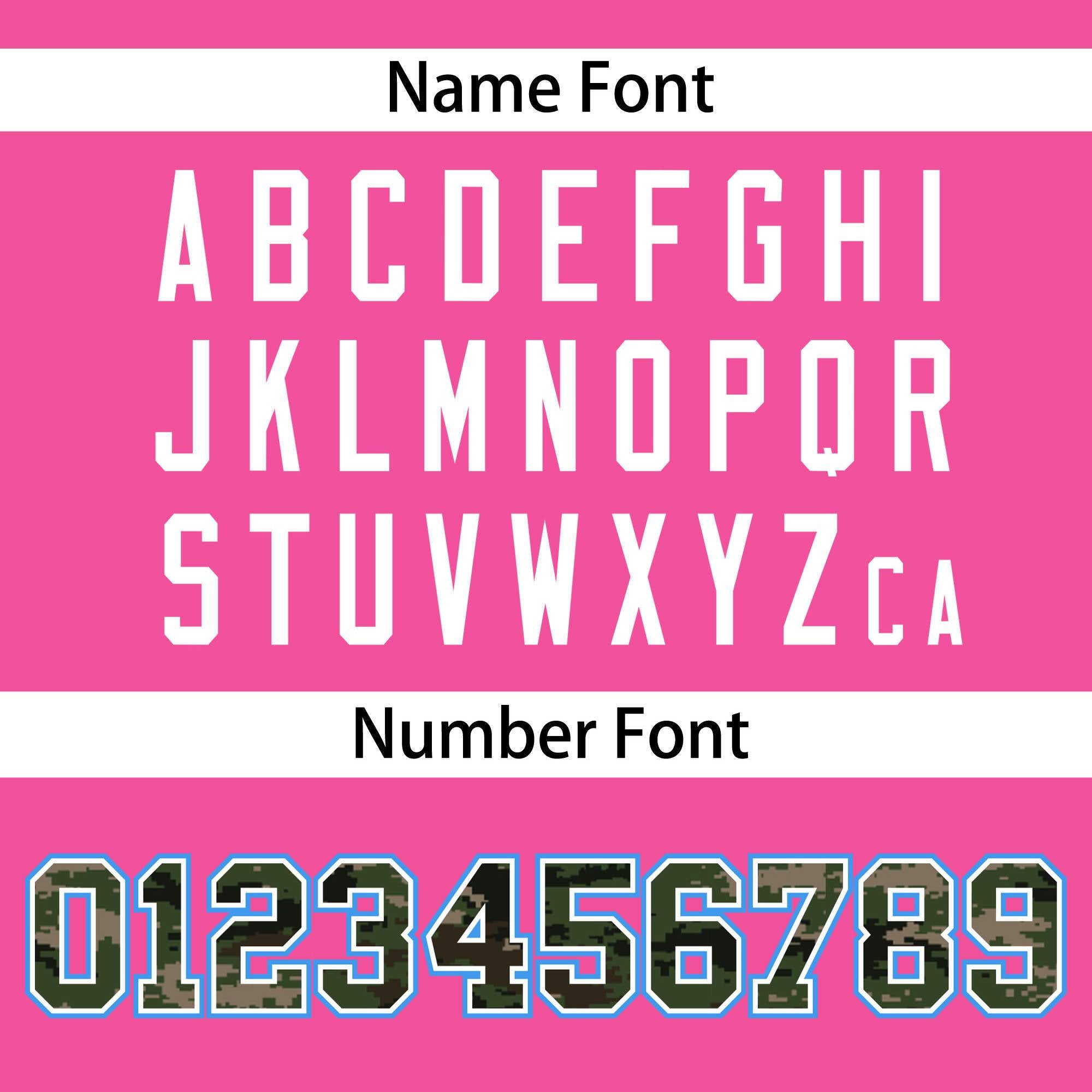 Custom Pink Personalized Camo Font Authentic Baseball Jersey