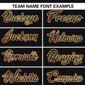 Custom Black Personalized Camo Font Authentic Baseball Jersey