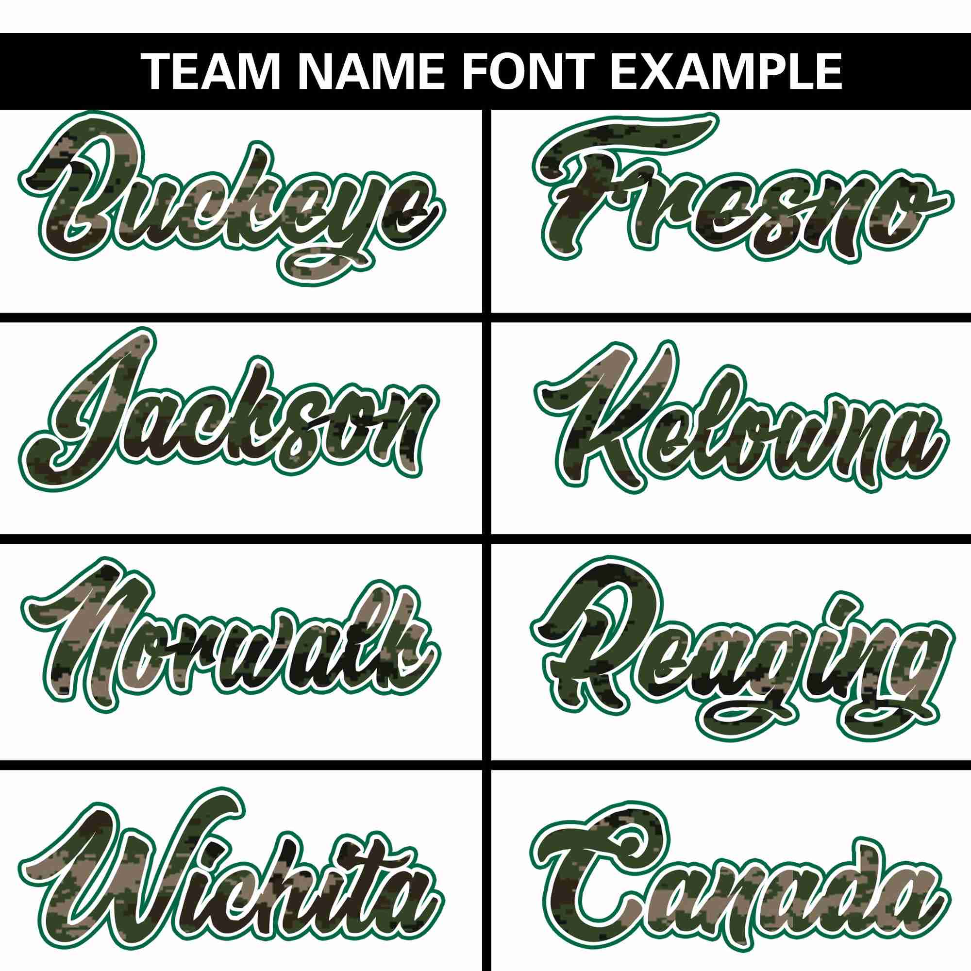 Custom White Personalized Camo Font Authentic Baseball Jersey