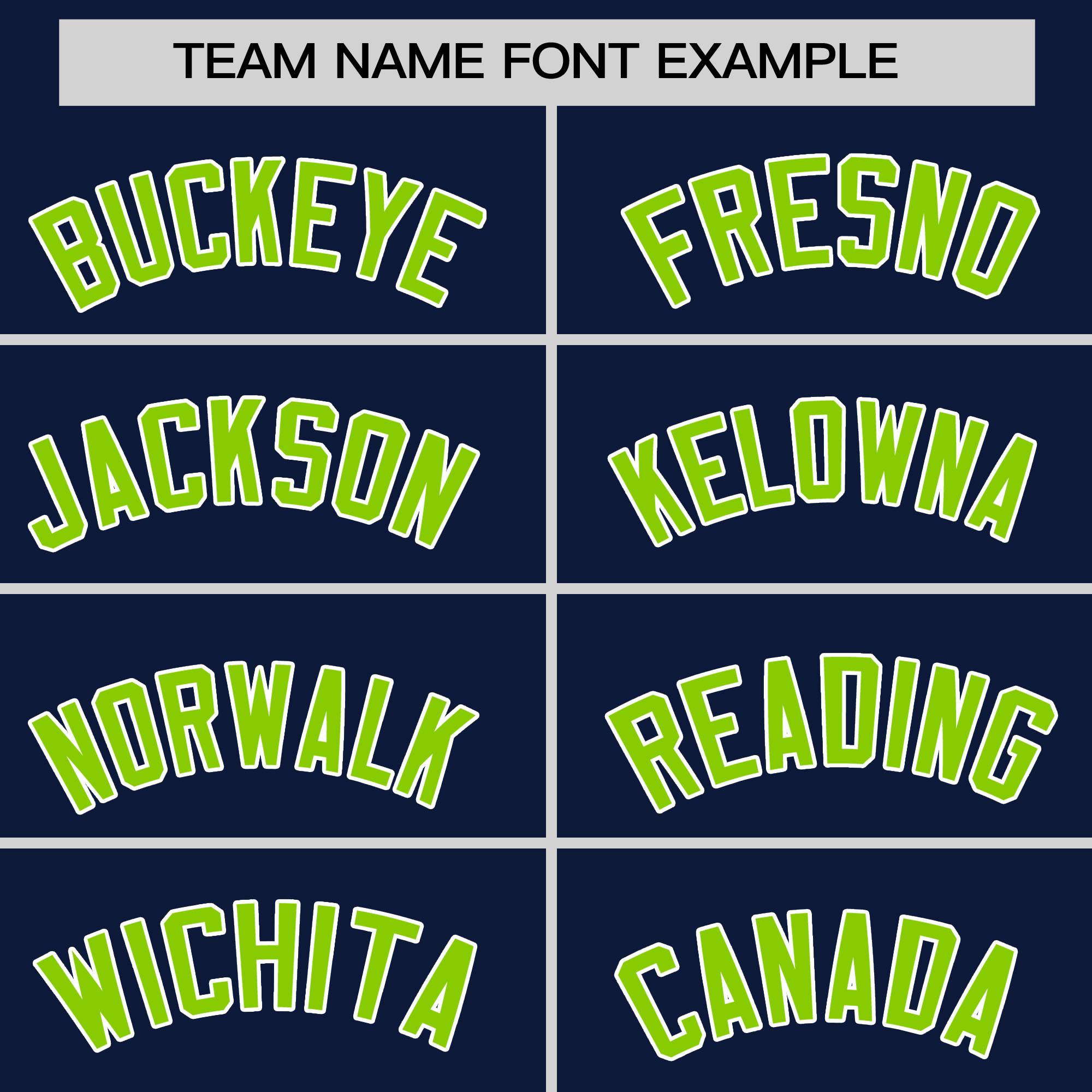 Custom Navy Neon Green Personalized Raglan Sleeves Design Authentic Baseball Jersey