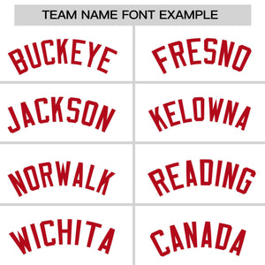 Custom White Red Personalized Raglan Sleeves Design Authentic Baseball Jersey