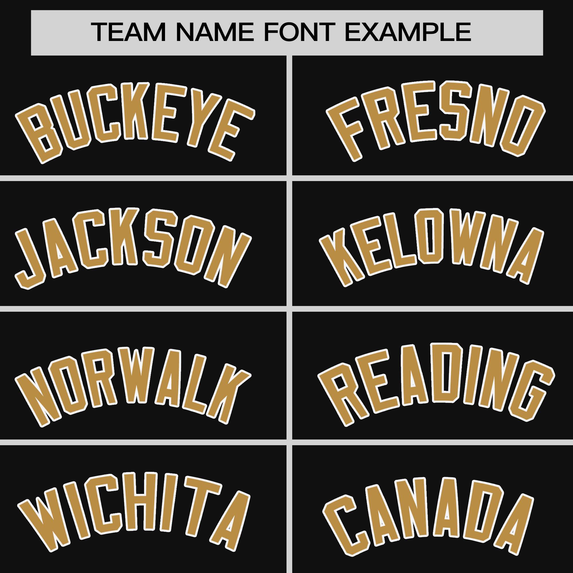 Custom Black Old Gold Personalized Raglan Sleeves Design Authentic Baseball Jersey