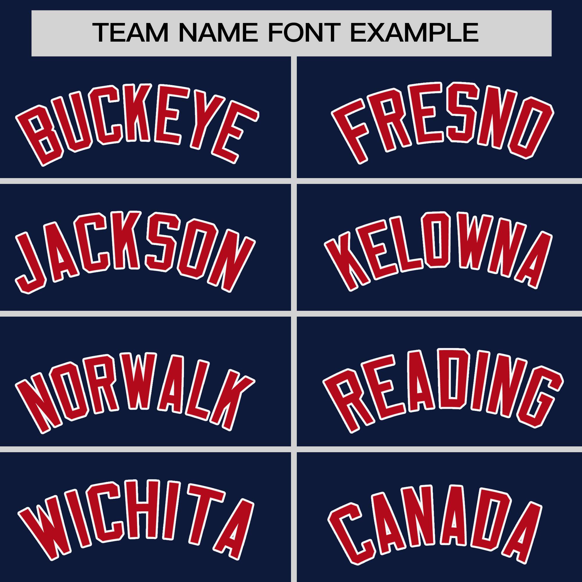 Custom Navy Red Personalized Raglan Sleeves Design Authentic Baseball Jersey