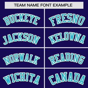 Custom Purple Powder Blue Personalized Gradient Side Design Authentic Baseball Jersey