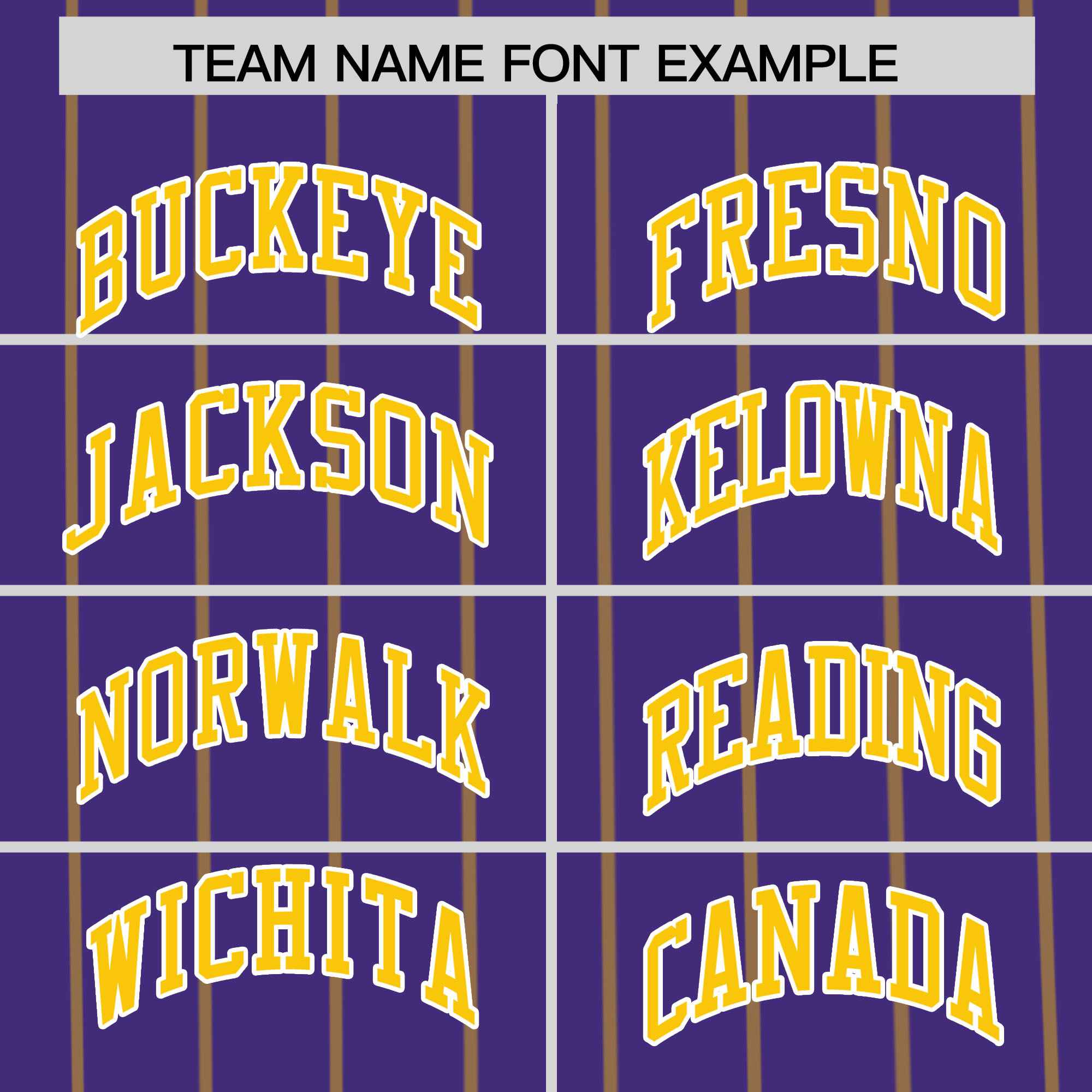 Custom Purple Gold Pinstripe Personalized Side Two-tone Authentic Baseball Jersey