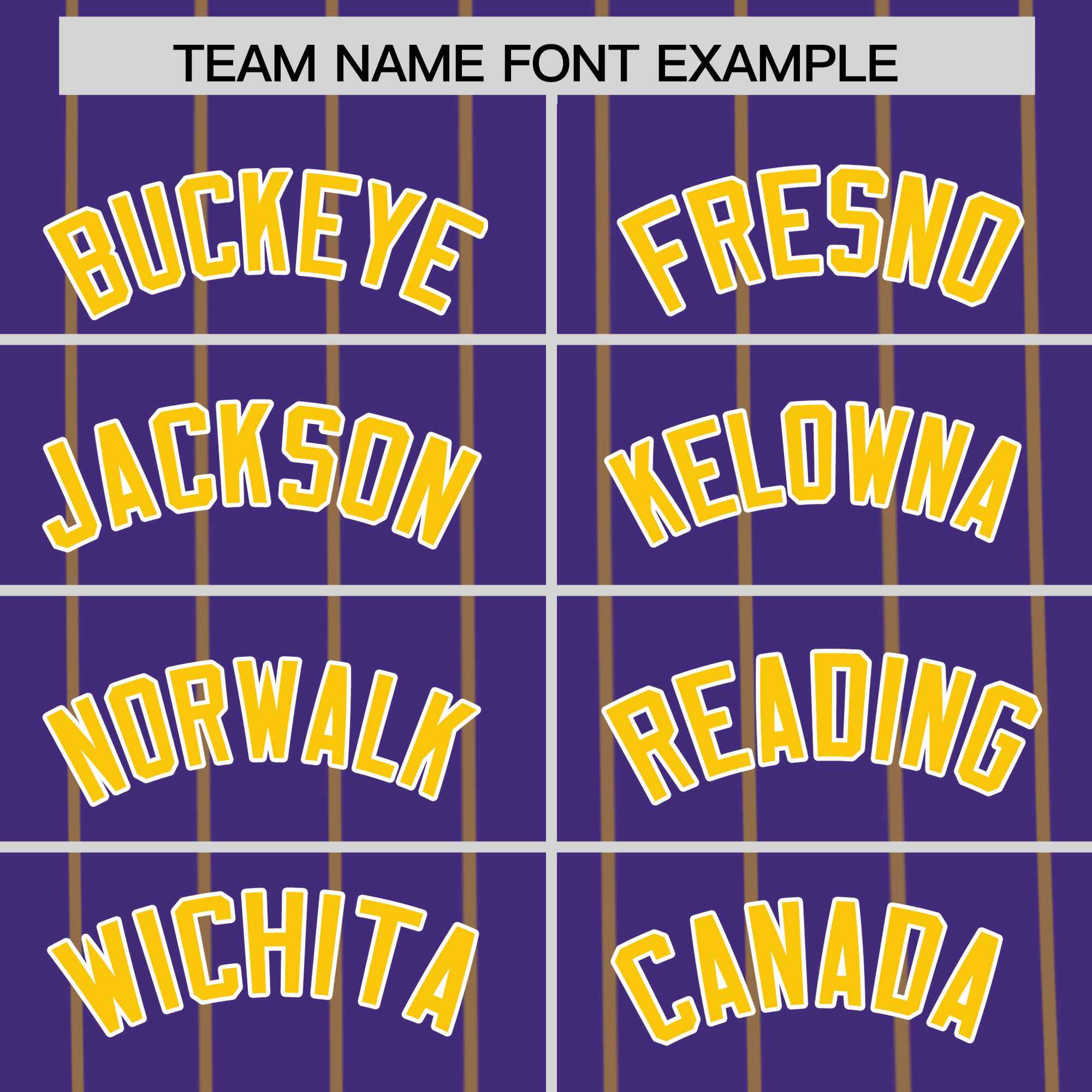 Custom Purple Gold Pinstripe Personalized Side Two-tone Authentic Baseball Jersey