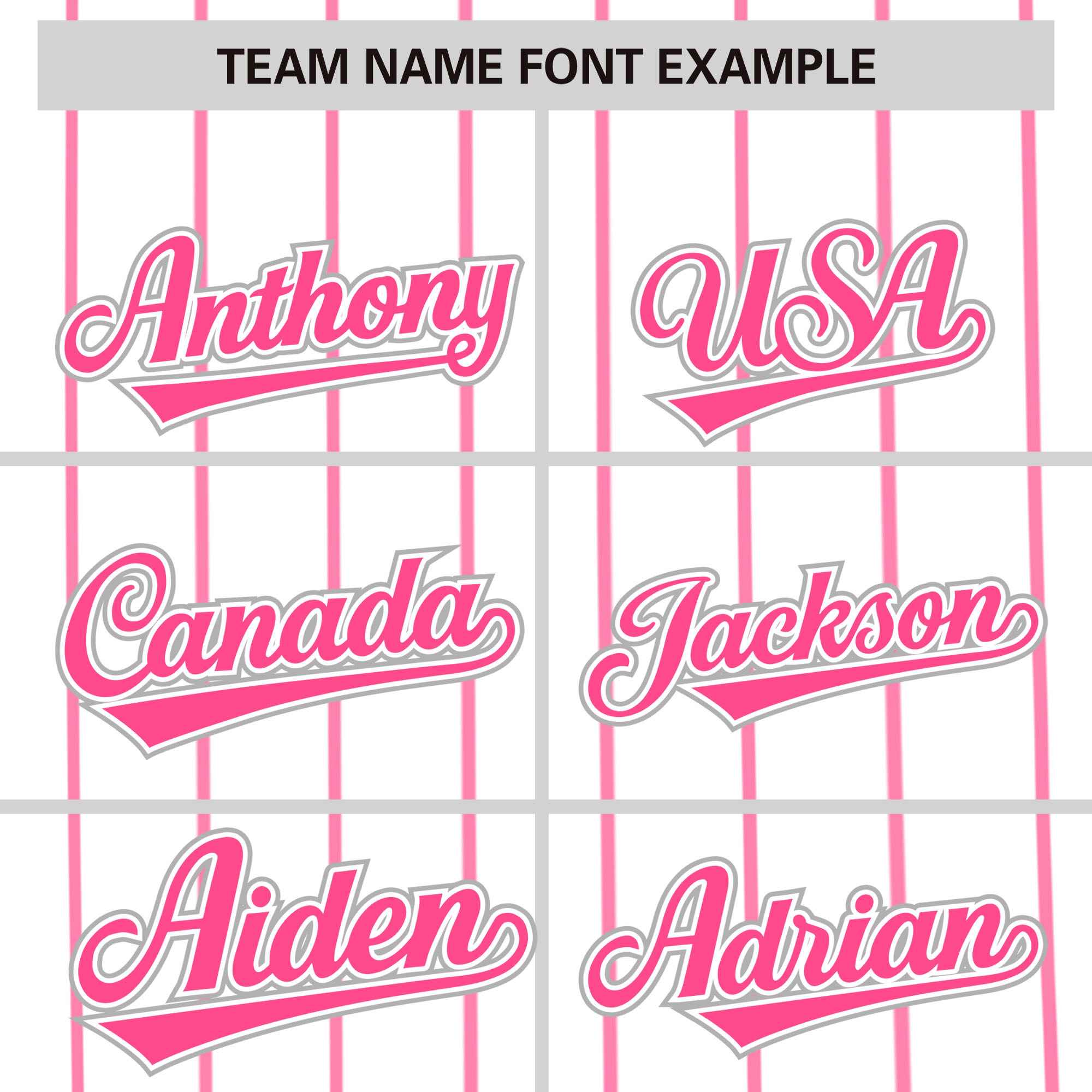 Custom White Pink Pinstripe Personalized Side Two-tone Authentic Baseball Jersey