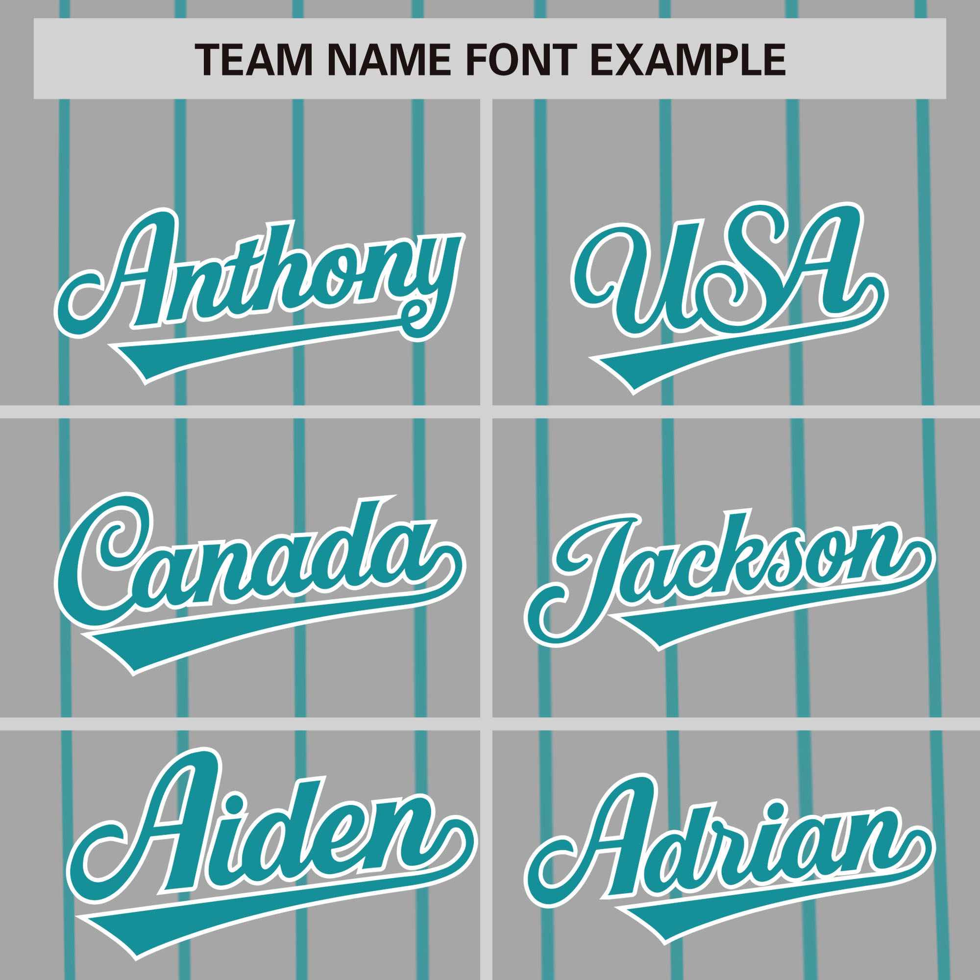 Custom Gray Aqua Pinstripe Personalized Side Two-tone Authentic Baseball Jersey