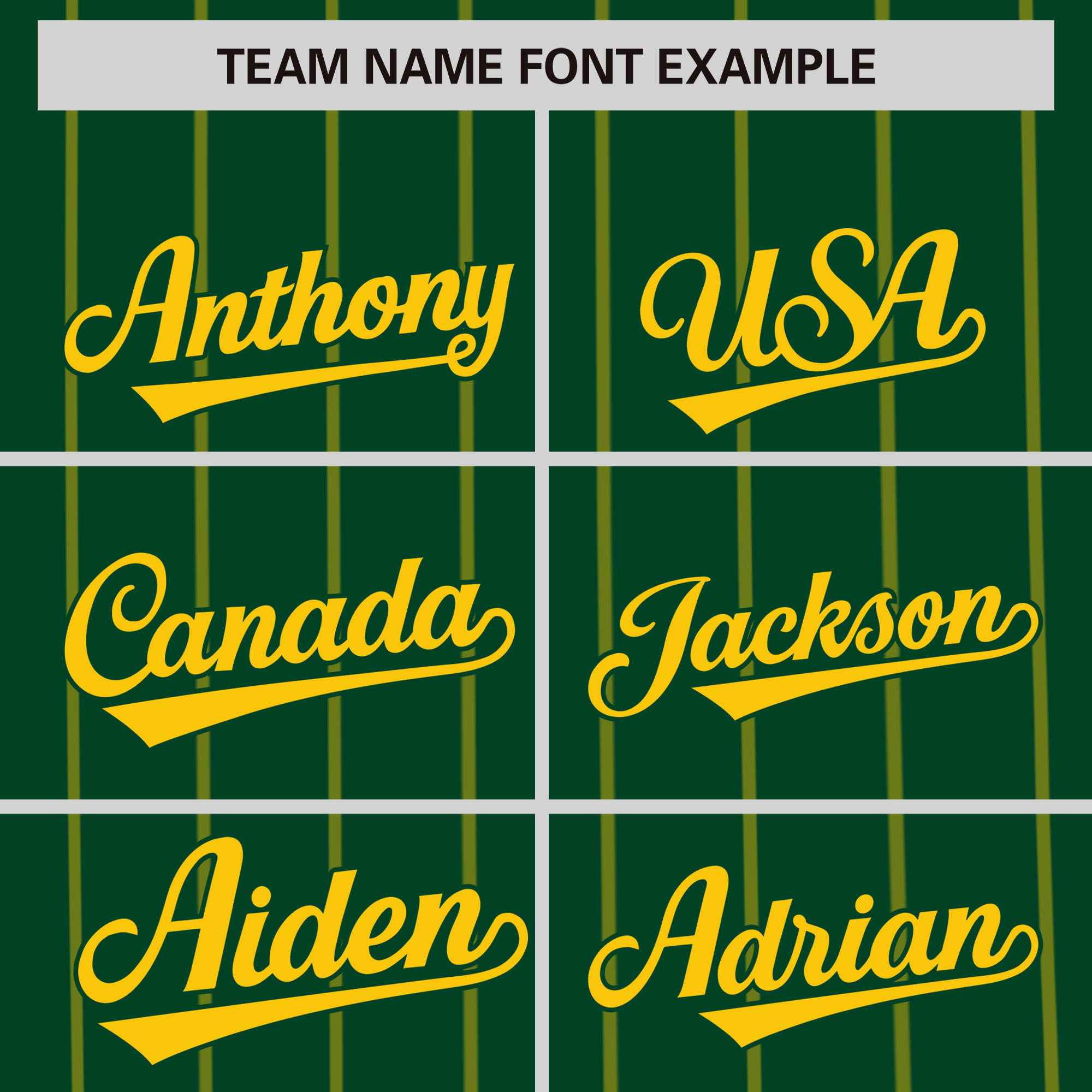 Custom Green Gold Pinstripe Personalized Side Two-tone Authentic Baseball Jersey