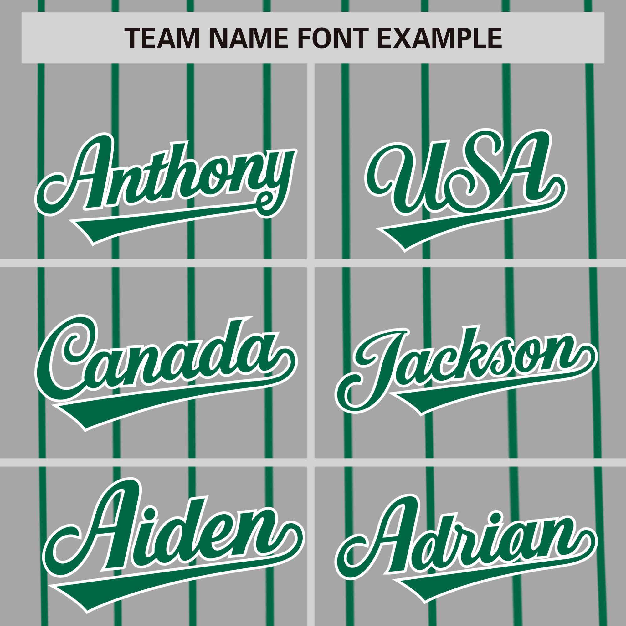 Custom Gray Kelly Green Pinstripe Personalized Side Two-tone Authentic Baseball Jersey