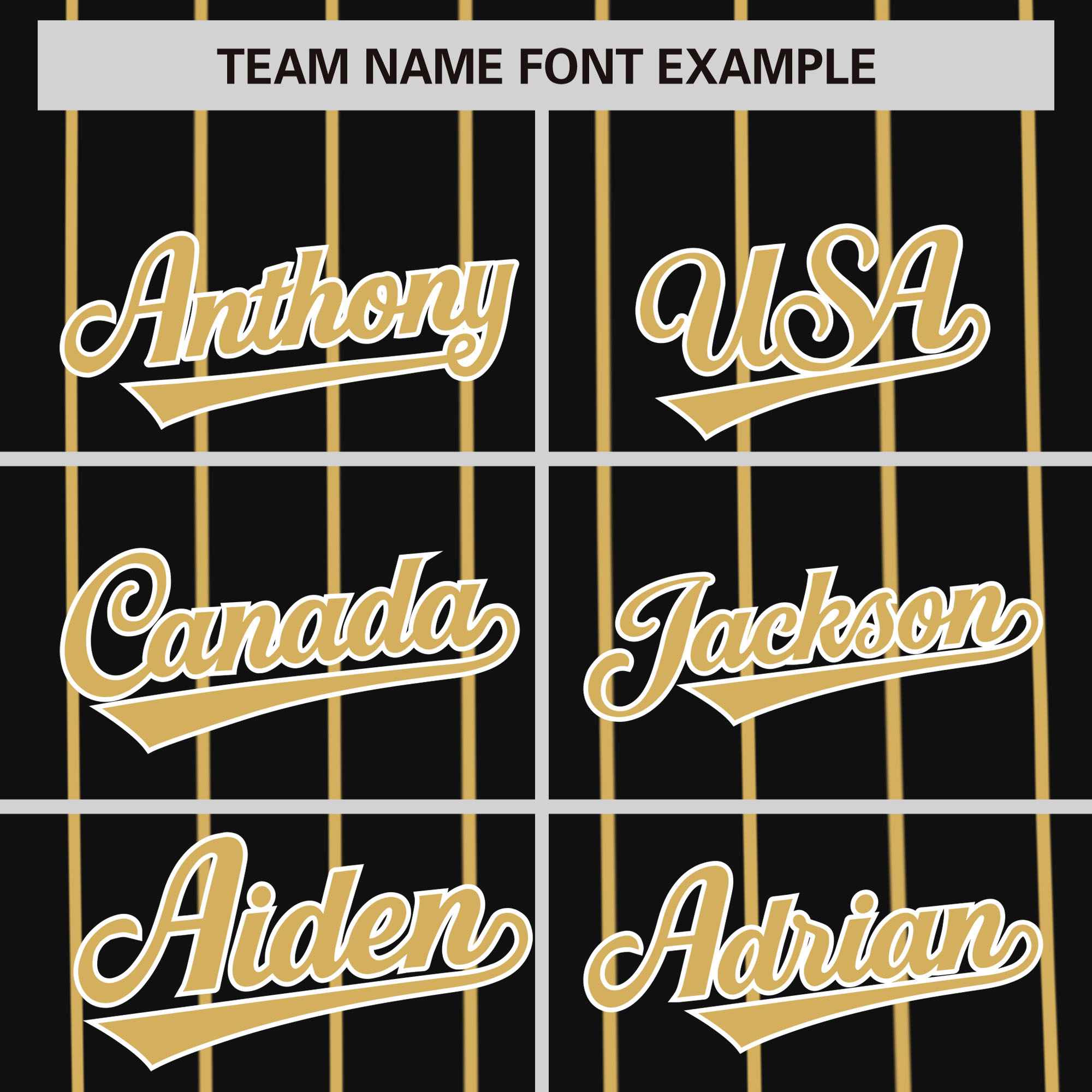 Custom Black Khaki Pinstripe Personalized Side Two-tone Authentic Baseball Jersey