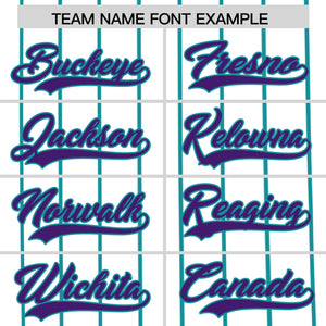 Custom White Sky Blue Pinstripe Personalized Side Two-tone Authentic Baseball Jersey