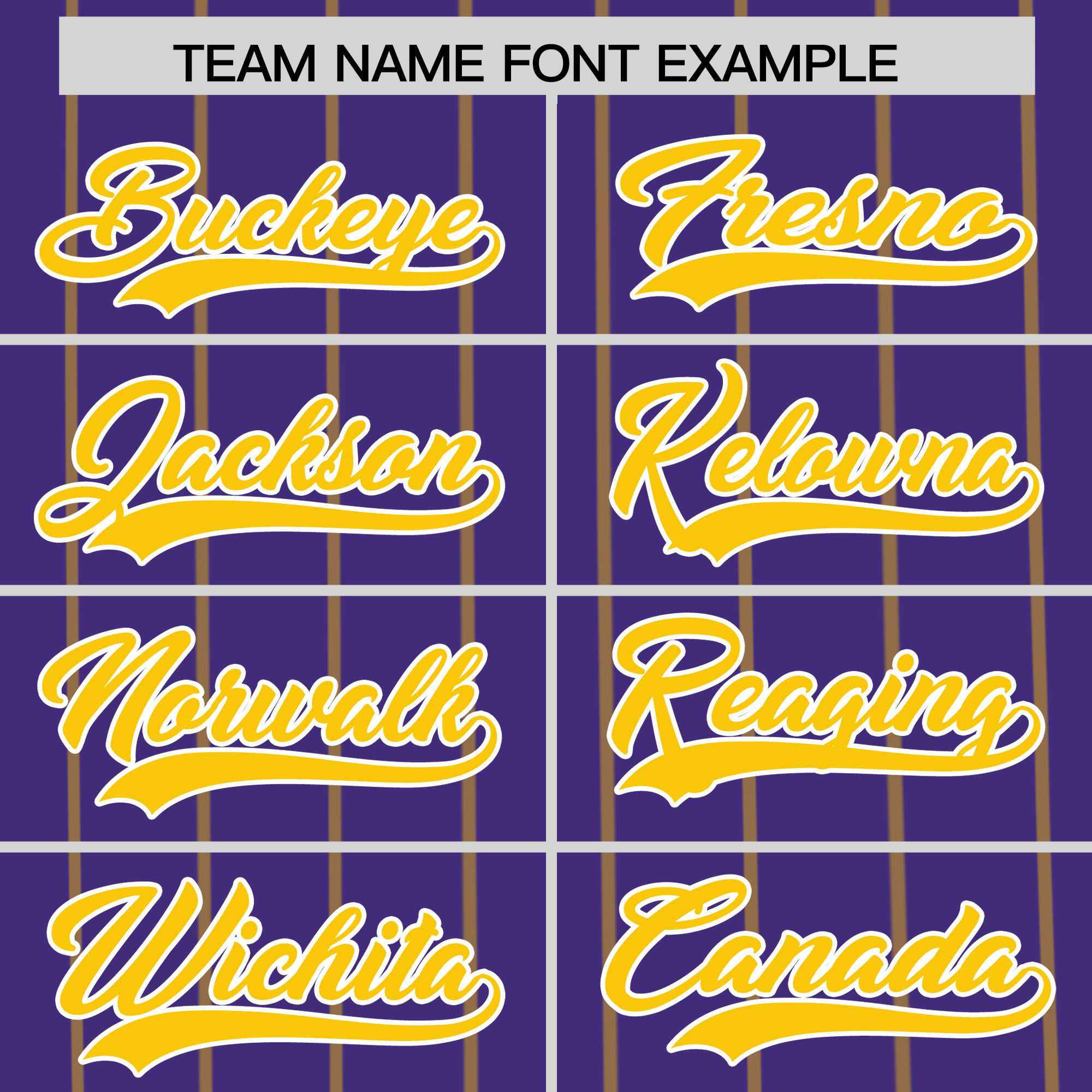 Custom Purple Gold Pinstripe Personalized Side Two-tone Authentic Baseball Jersey