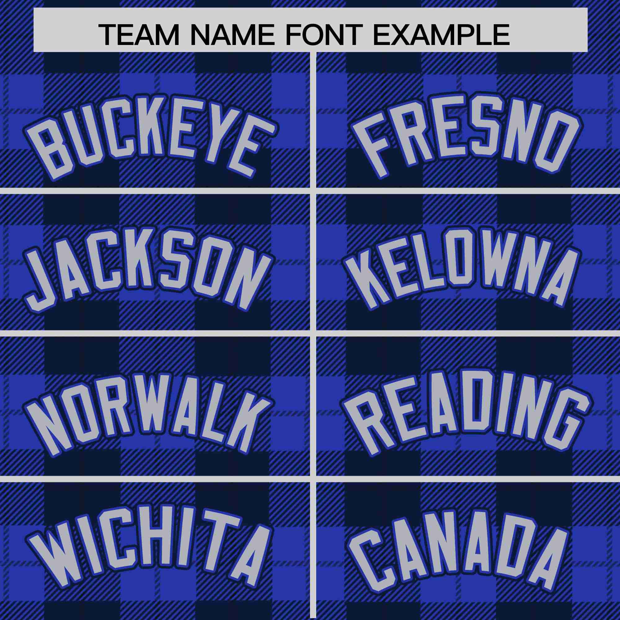 Custom Royal Navy Personalized Plaid Design Authentic Baseball Jersey