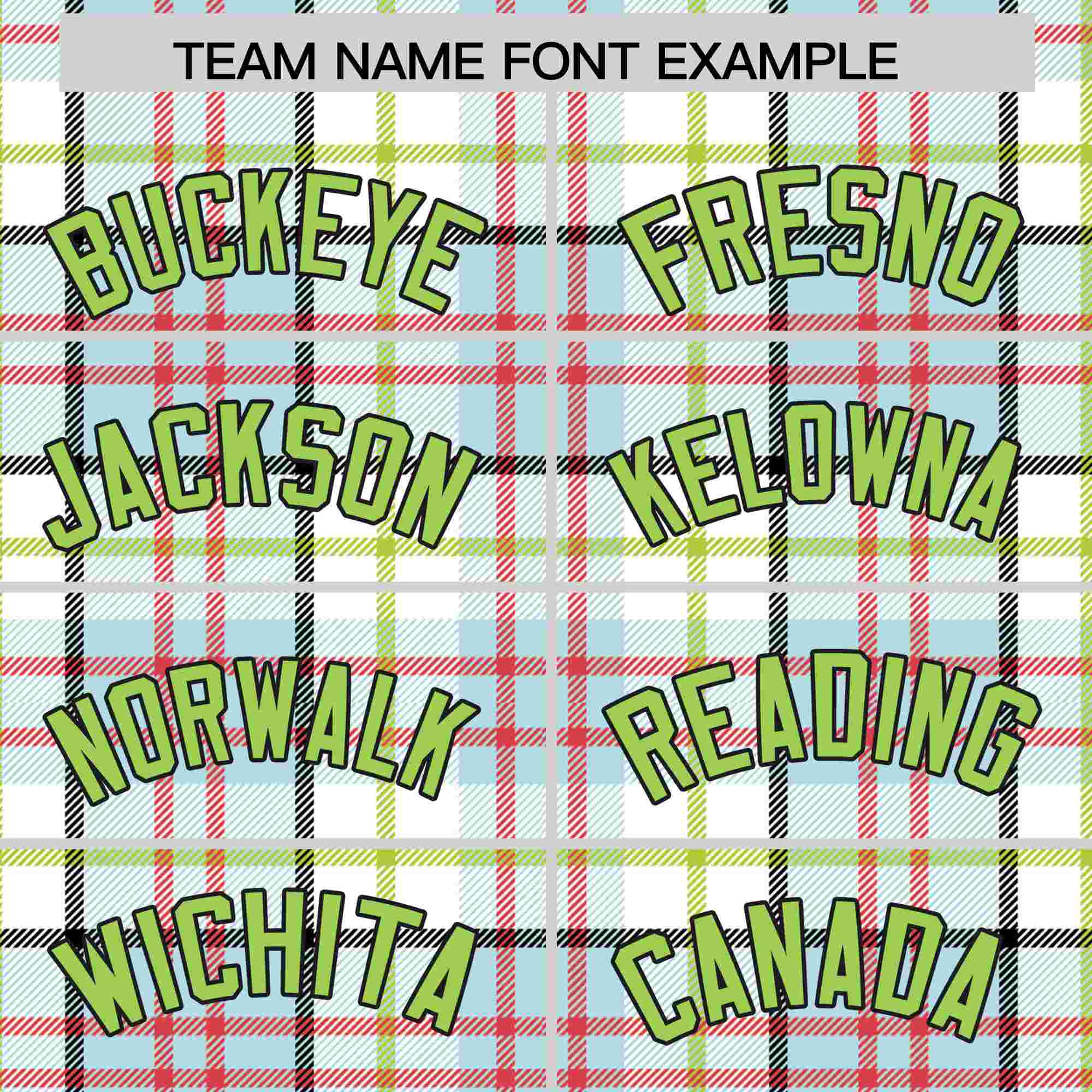 Custom Multi Color Personalized Plaid Design Authentic Baseball Jersey