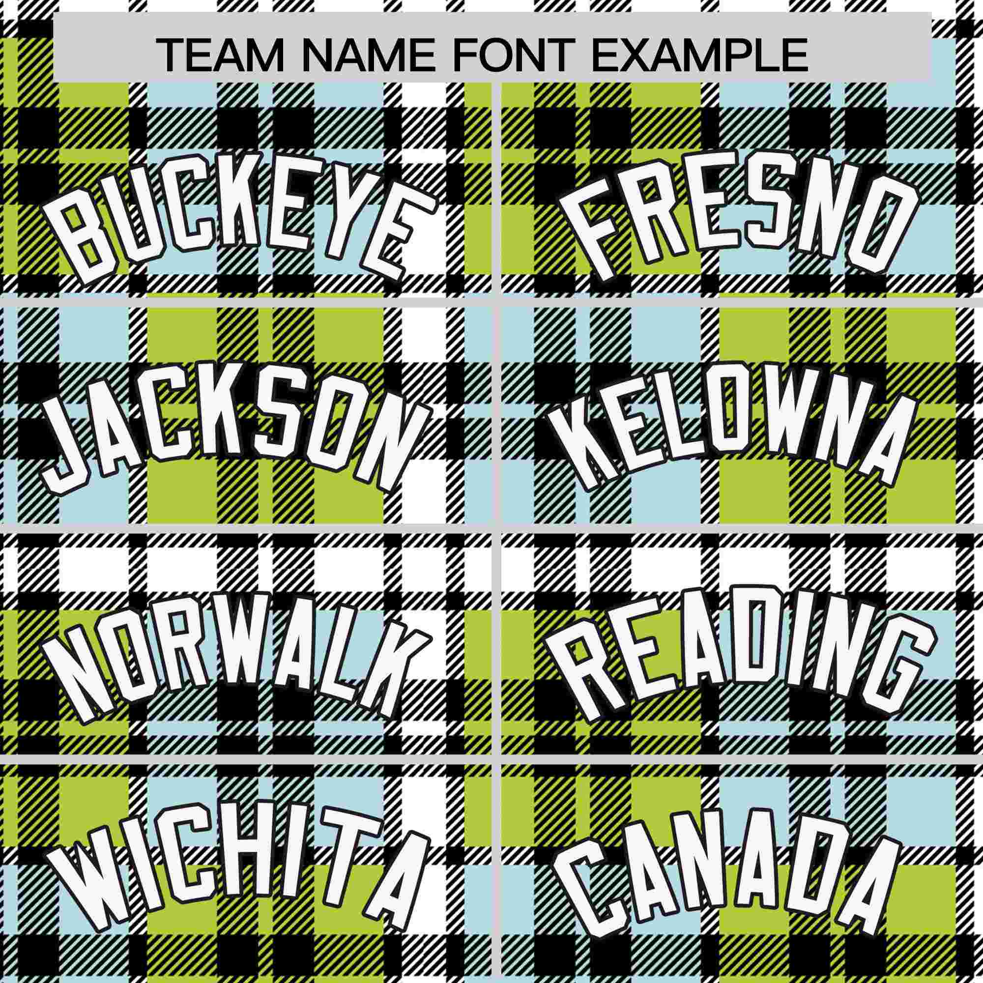 Custom Multi Color Personalized Plaid Design Authentic Baseball Jersey