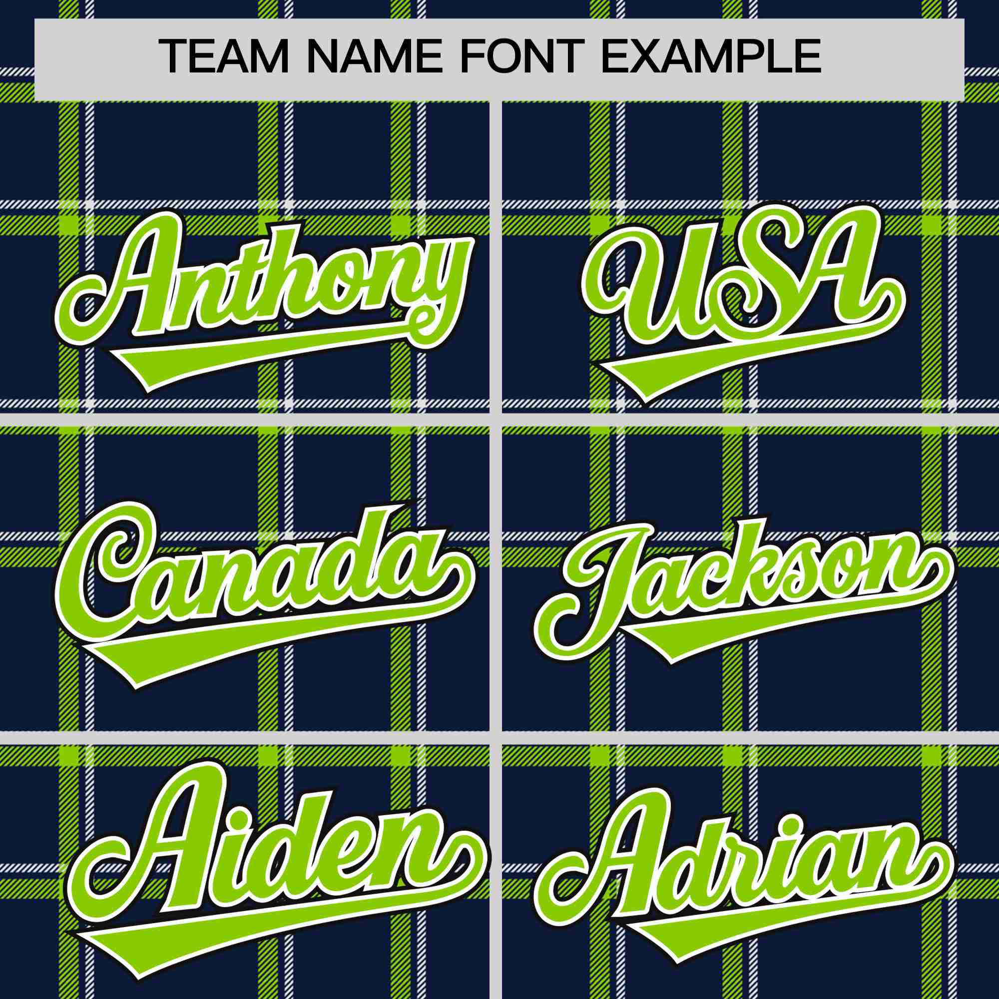 Custom Navy Personalized Plaid Design Authentic Baseball Jersey