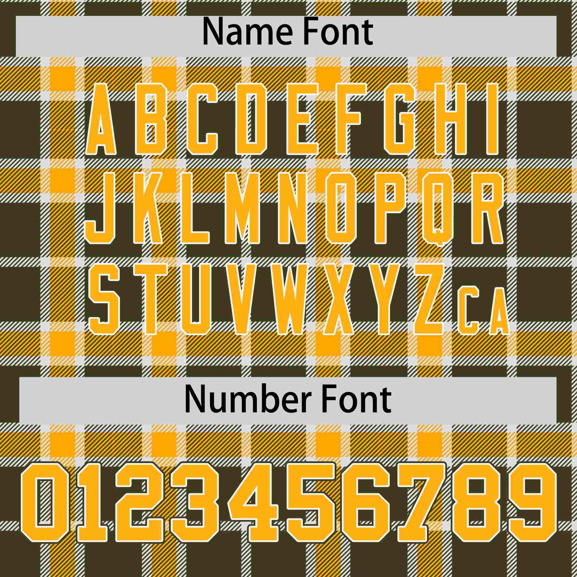 Custom Yellow Olive Personalized Plaid Design Authentic Baseball Jersey